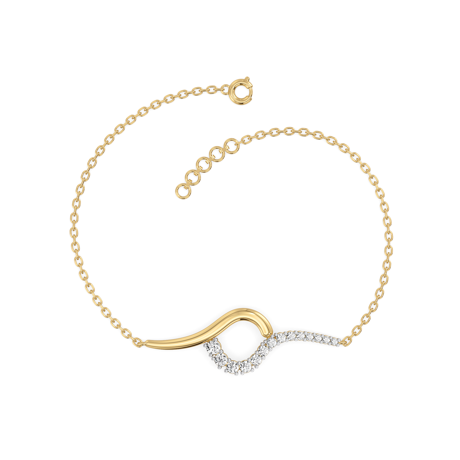 0.44ct Lab Grown Diamond Bracelets in 18kt Gold Vermeil