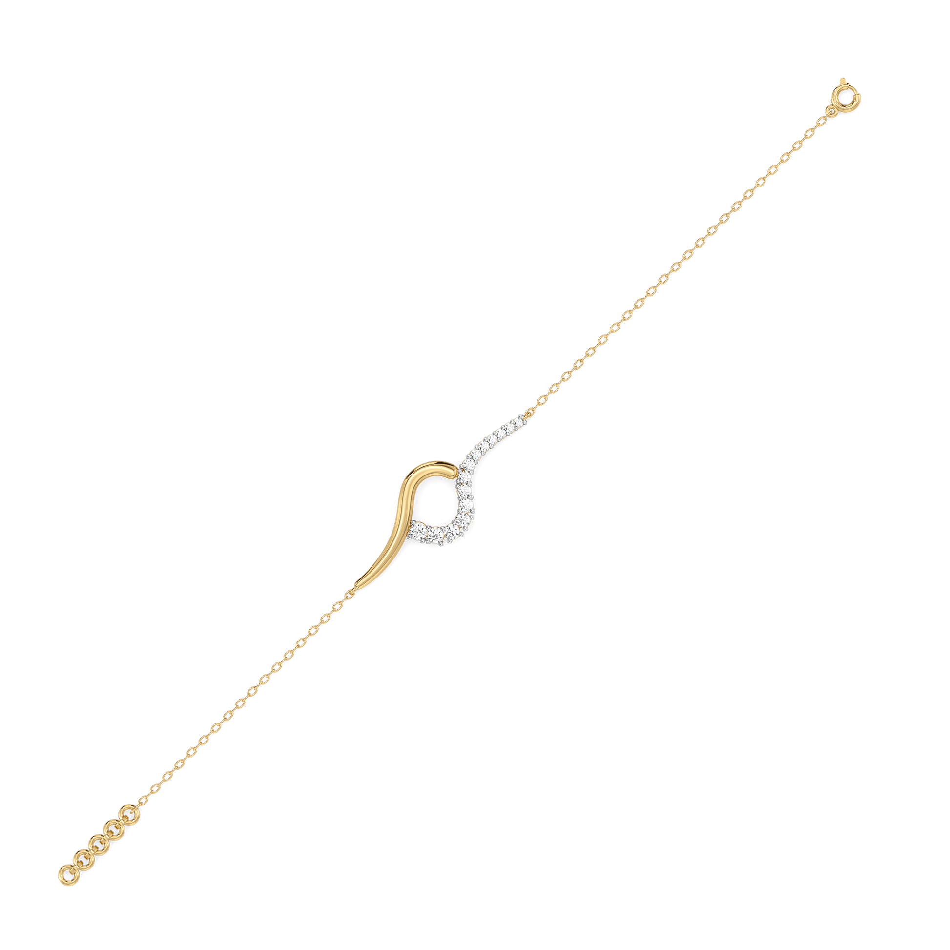 0.44ct Lab Grown Diamond Bracelets in 18kt Gold Vermeil