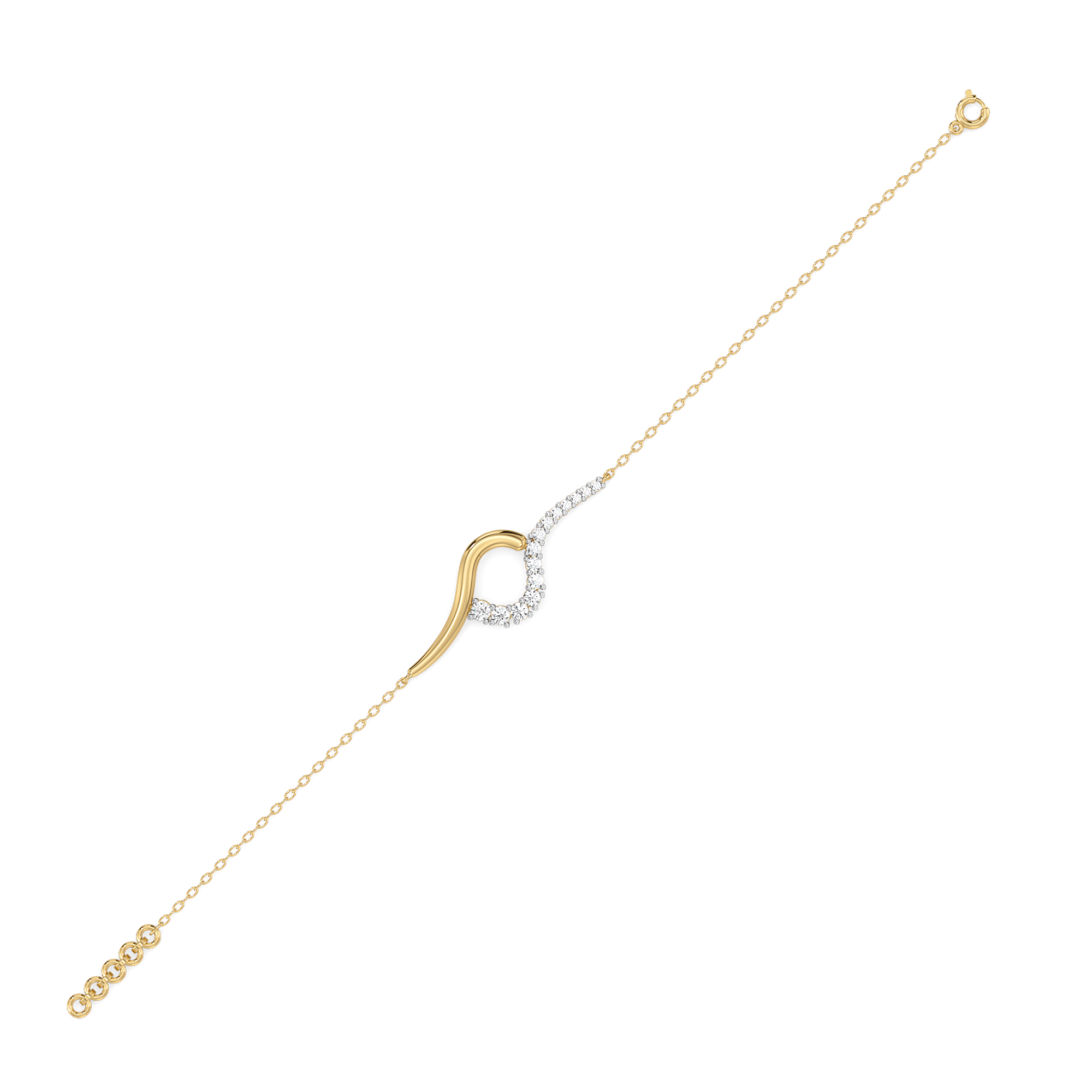 0.44ct Lab Grown Diamond Bracelets in 18kt Gold Vermeil