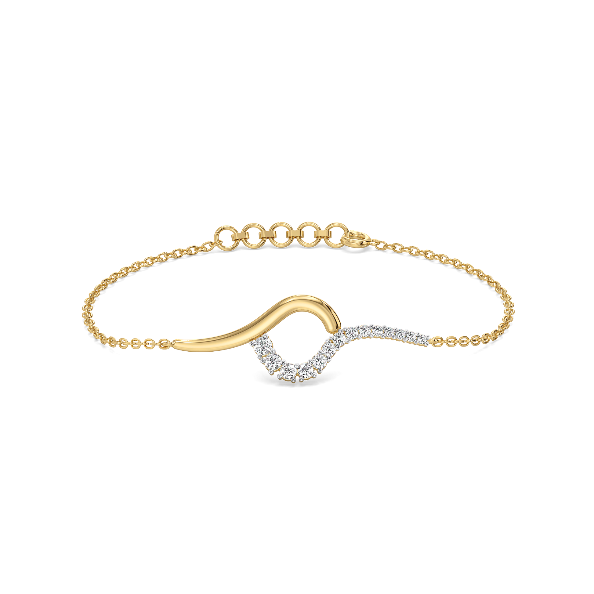 0.44ct Lab Grown Diamond Bracelets in 18kt Gold Vermeil