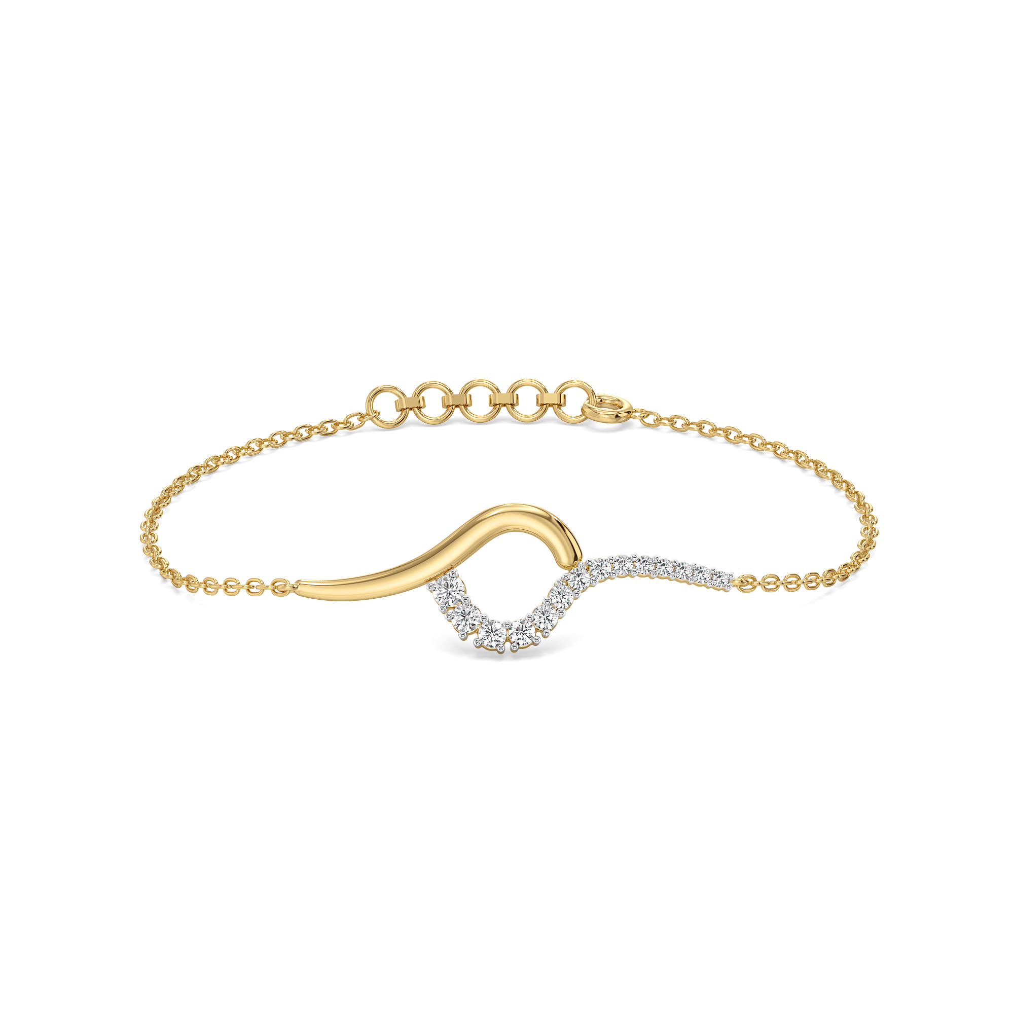 0.44ct Lab Grown Diamond Bracelets in 18kt Gold Vermeil