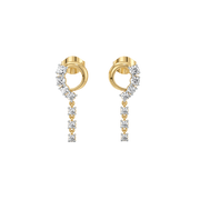 0.55ct Lab Grown Diamond Earrings in 18kt Gold Vermeil