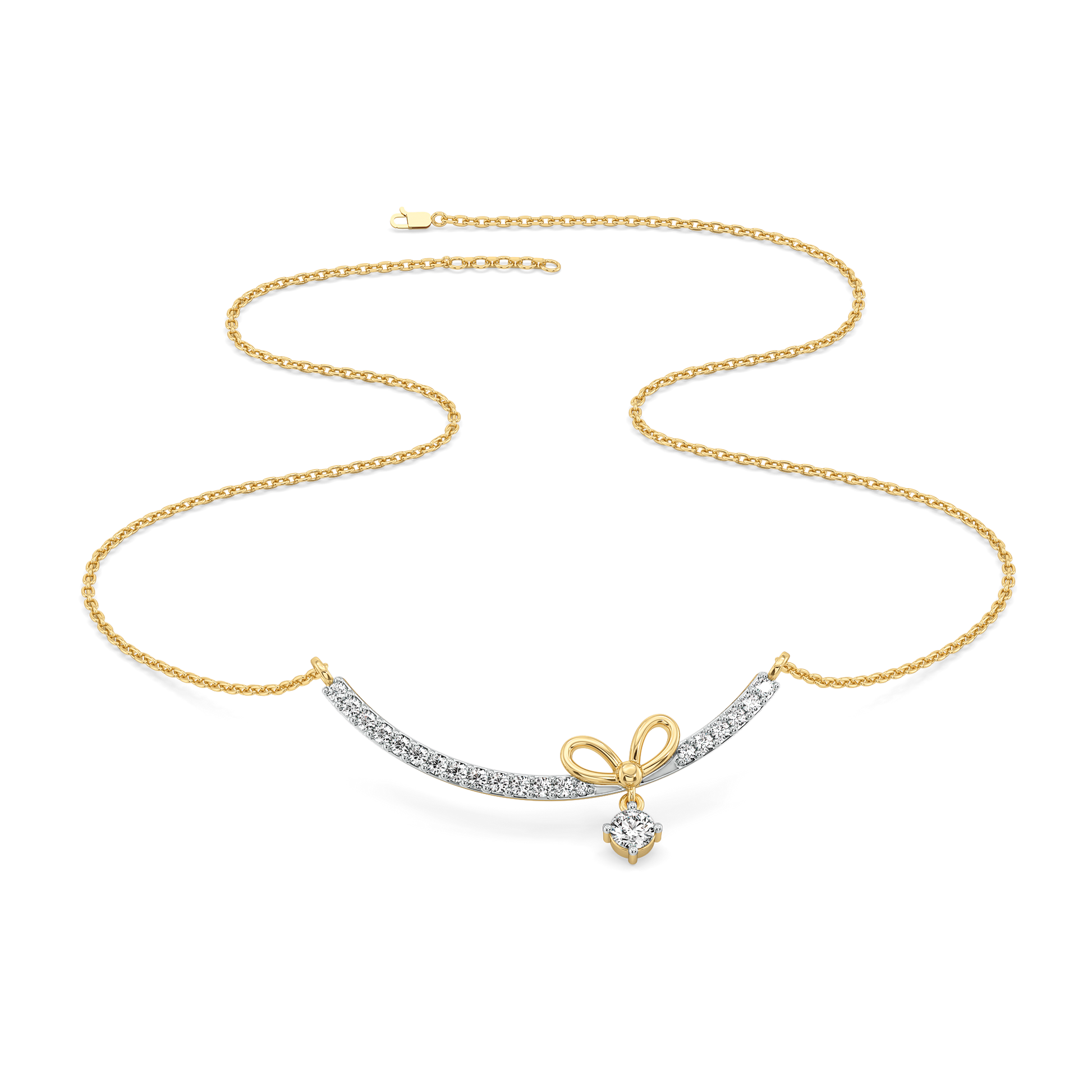 0.55ct Lab Grown Diamond Necklaces in 18kt Gold Vermeil