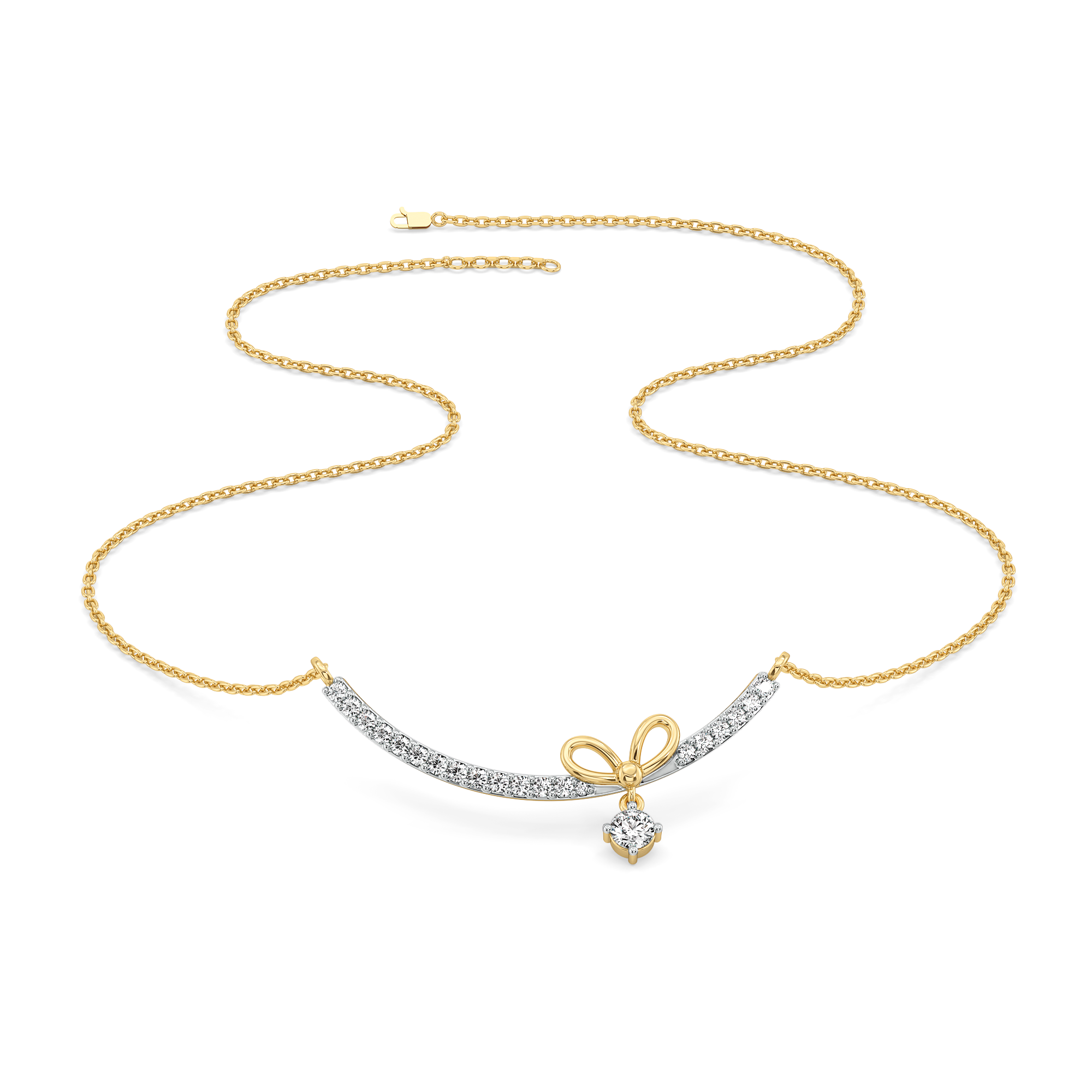 0.55ct Lab Grown Diamond Necklaces in 18kt Gold Vermeil