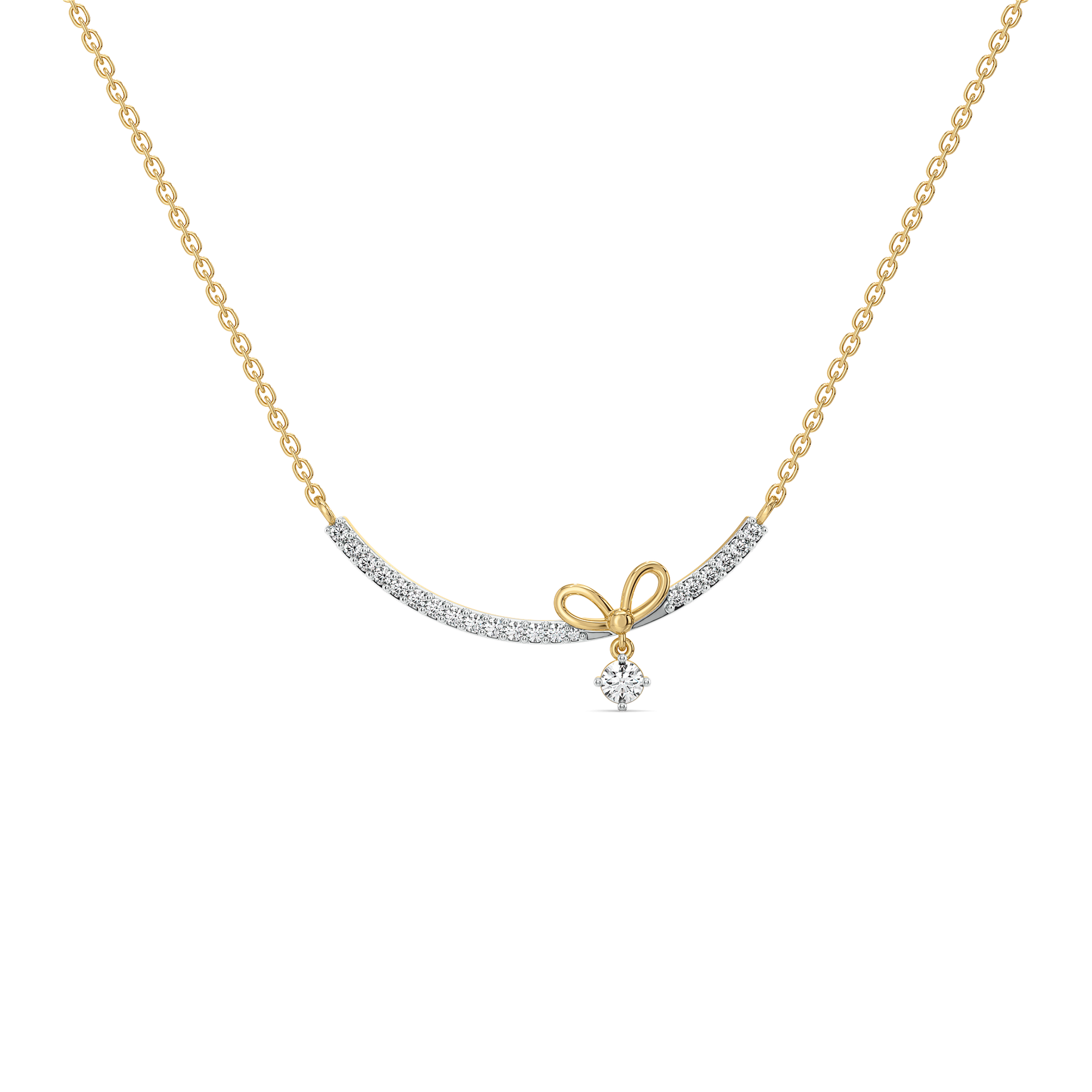 0.55ct Lab Grown Diamond Necklaces in 18kt Gold Vermeil