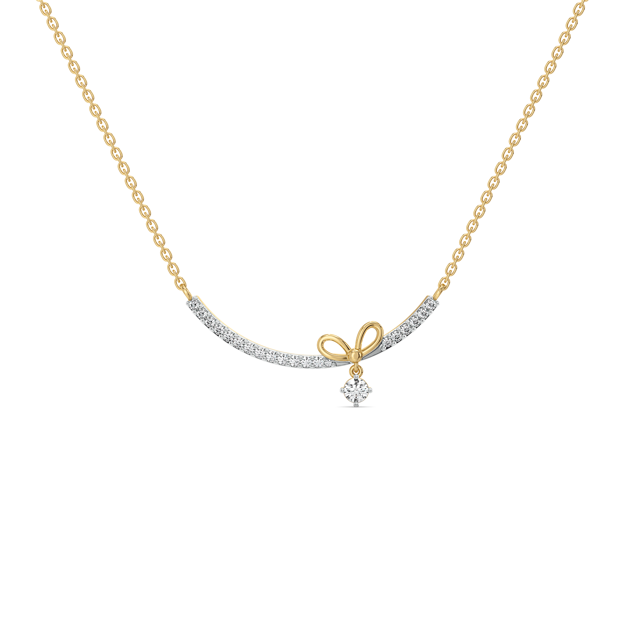 0.55ct Lab Grown Diamond Necklaces in 18kt Gold Vermeil