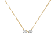 0.95ct Lab Grown Diamond Necklaces in 18kt Gold Vermeil