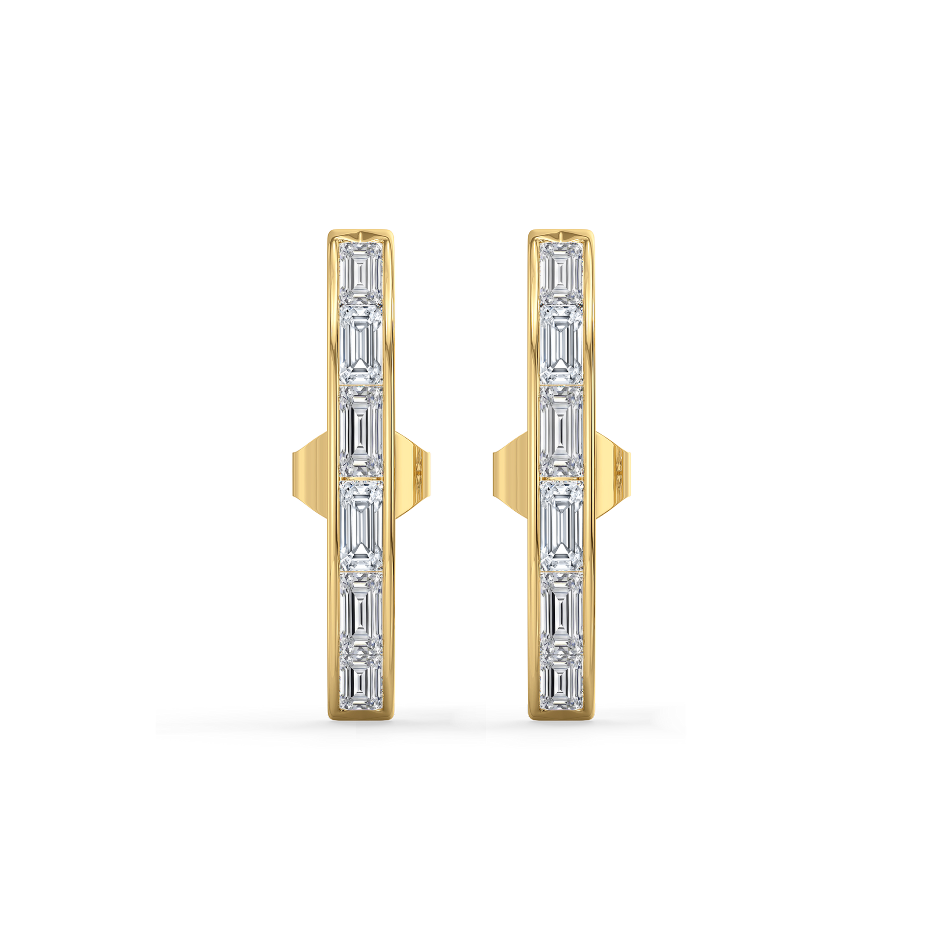 1.05ct Lab Grown Diamond Earrings in 18kt Gold Vermeil