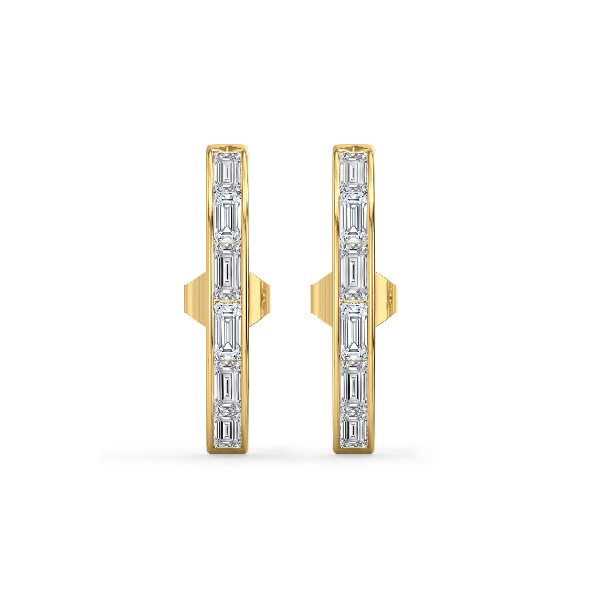 1.05ct Lab Grown Diamond Earrings in 18kt Gold Vermeil