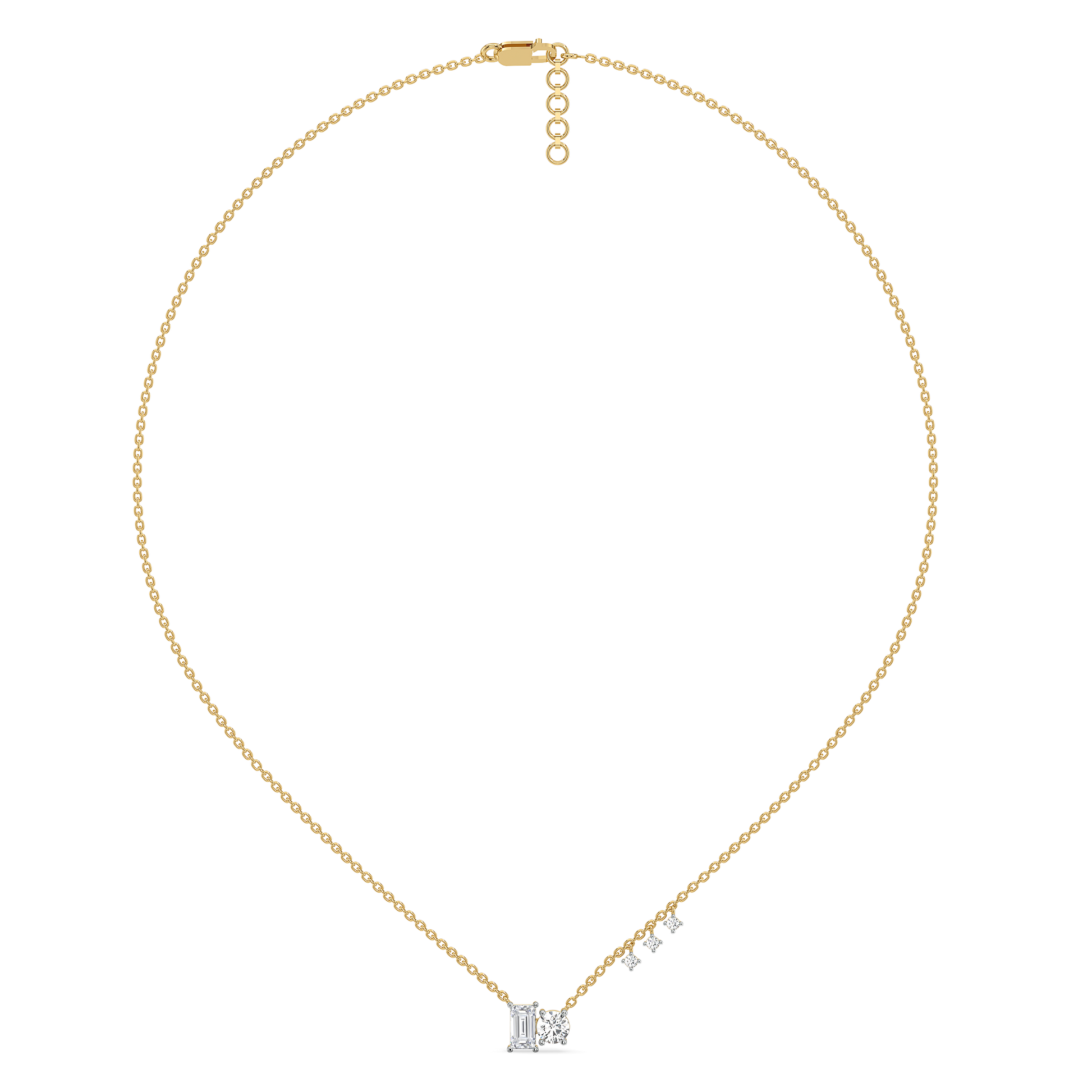 1.45ct Lab Grown Diamond Necklaces in 18kt Gold Vermeil