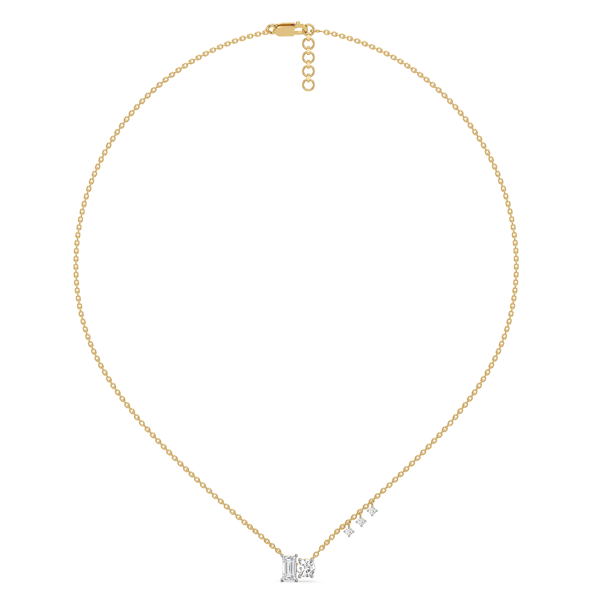 1.45ct Lab Grown Diamond Necklaces in 18kt Gold Vermeil