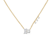1.45ct Lab Grown Diamond Necklaces in 18kt Gold Vermeil