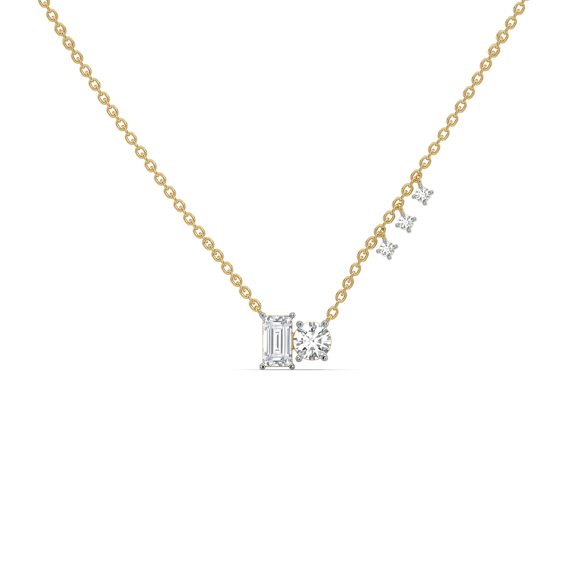 1.45ct Lab Grown Diamond Necklaces in 18kt Gold Vermeil