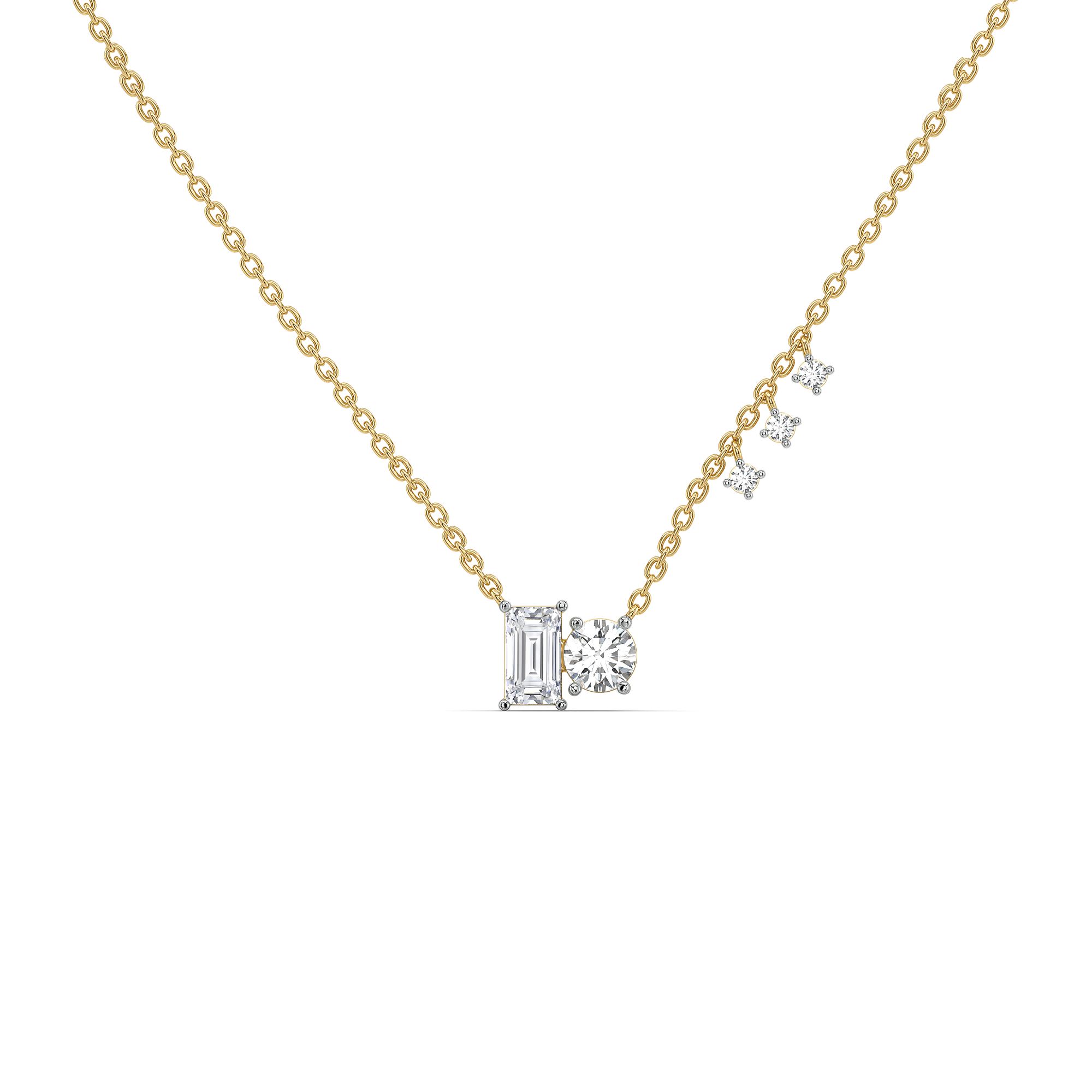 1.45ct Lab Grown Diamond Necklaces in 18kt Gold Vermeil