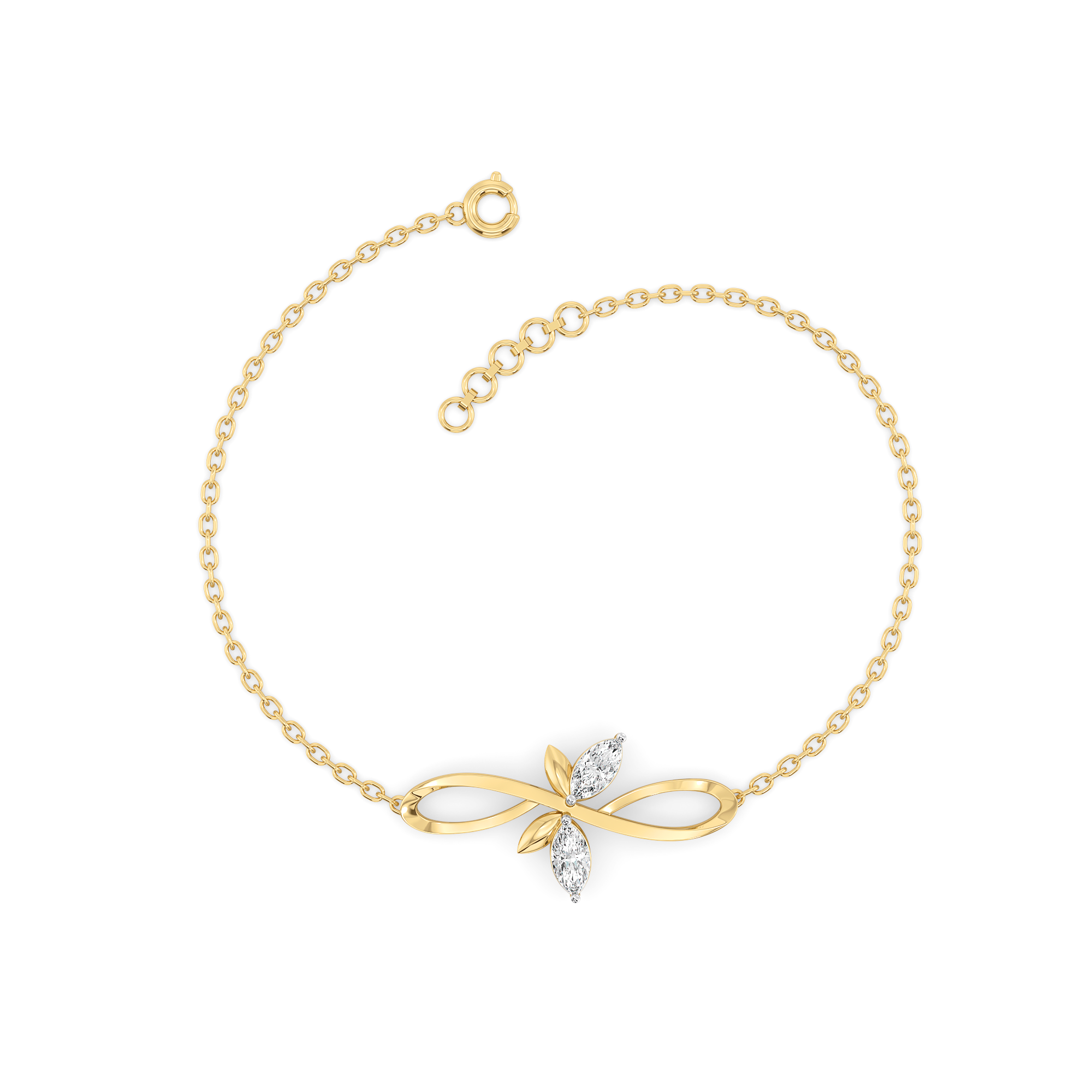 0.19ct Lab Grown Diamond Bracelets in 18kt Gold Vermeil