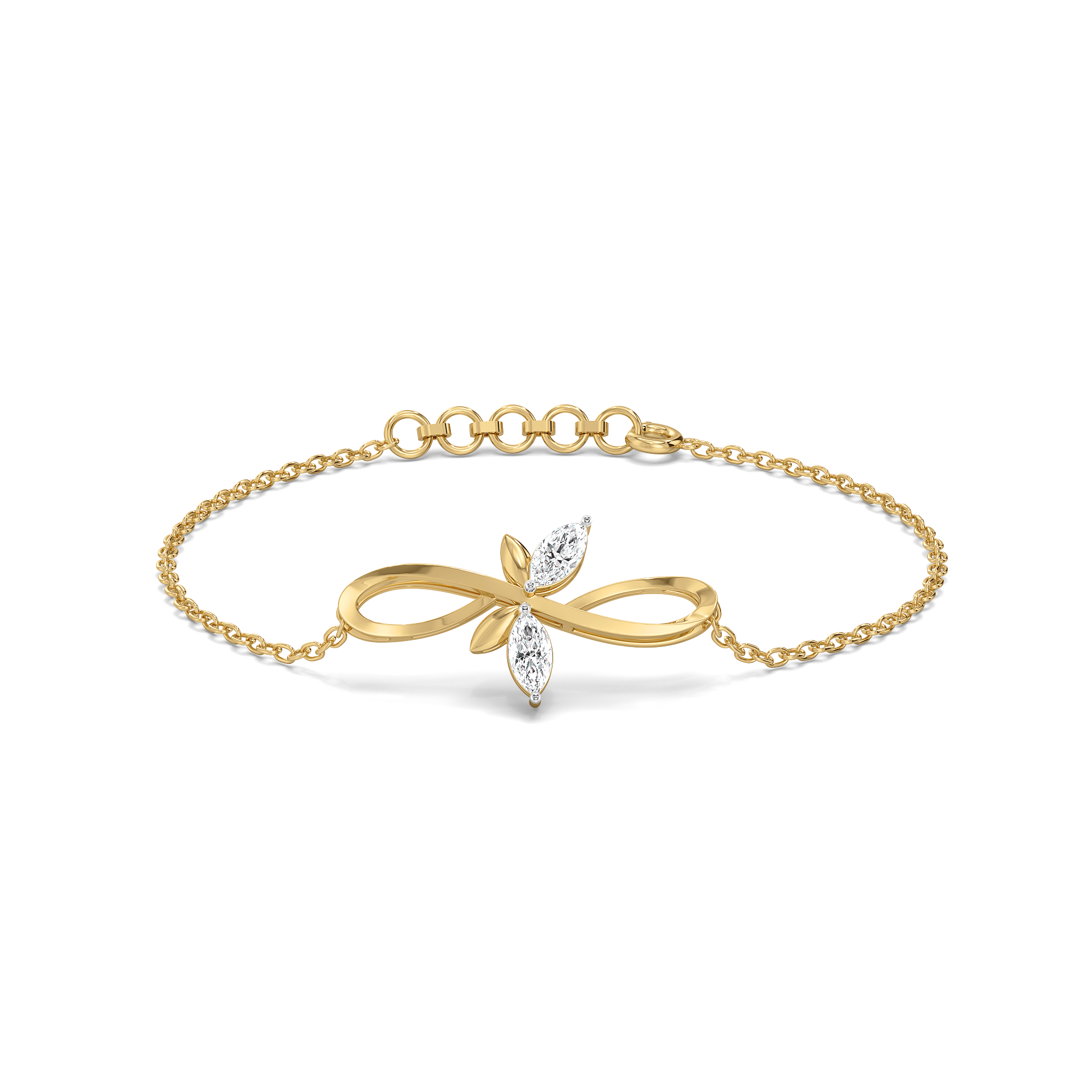 0.19ct Lab Grown Diamond Bracelets in 18kt Gold Vermeil