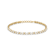 3.9ct Lab Grown Diamond Bracelets in 18kt Gold Vermeil
