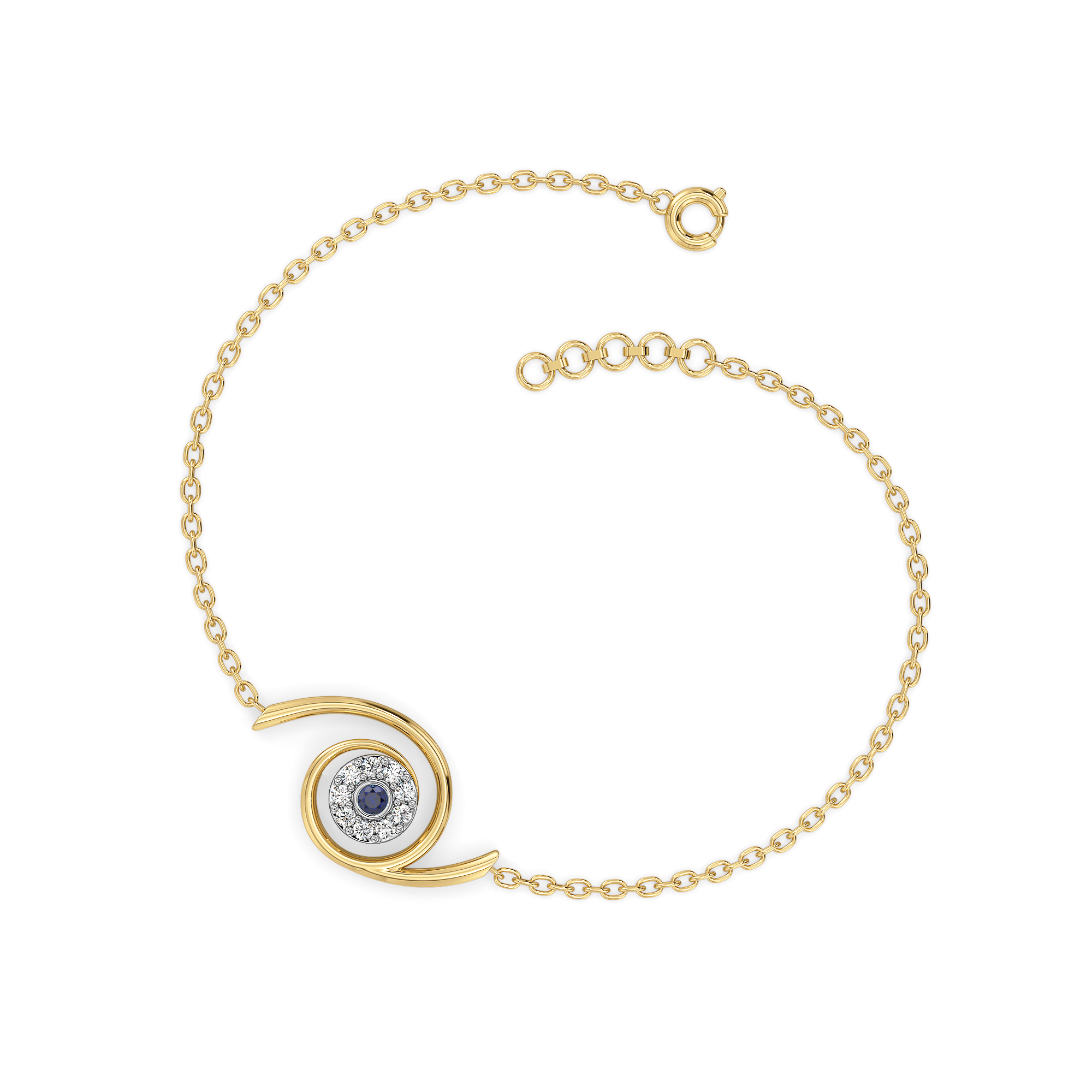 0.13ct Lab Grown Diamond Bracelets in 18kt Gold Vermeil