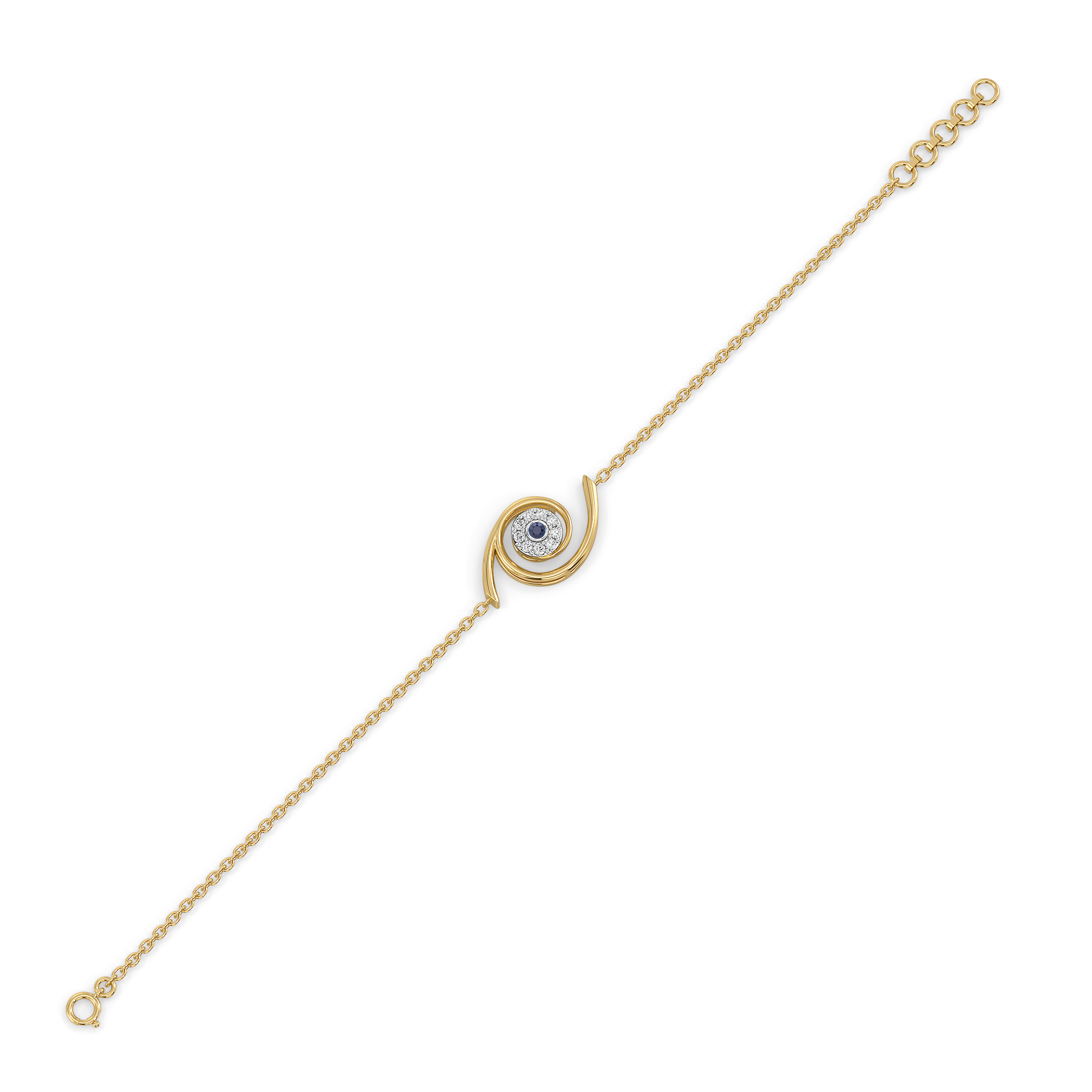 0.13ct Lab Grown Diamond Bracelets in 18kt Gold Vermeil