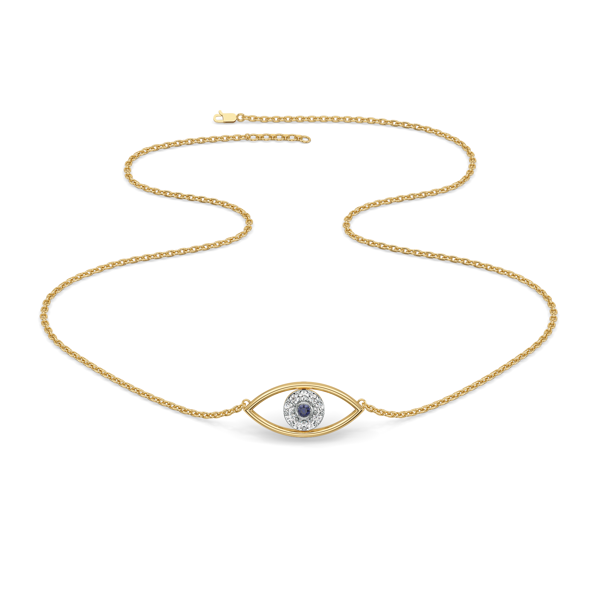 0.12ct Lab Grown Diamond Necklaces in 18kt Gold Vermeil