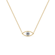 0.12ct Lab Grown Diamond Necklaces in 18kt Gold Vermeil