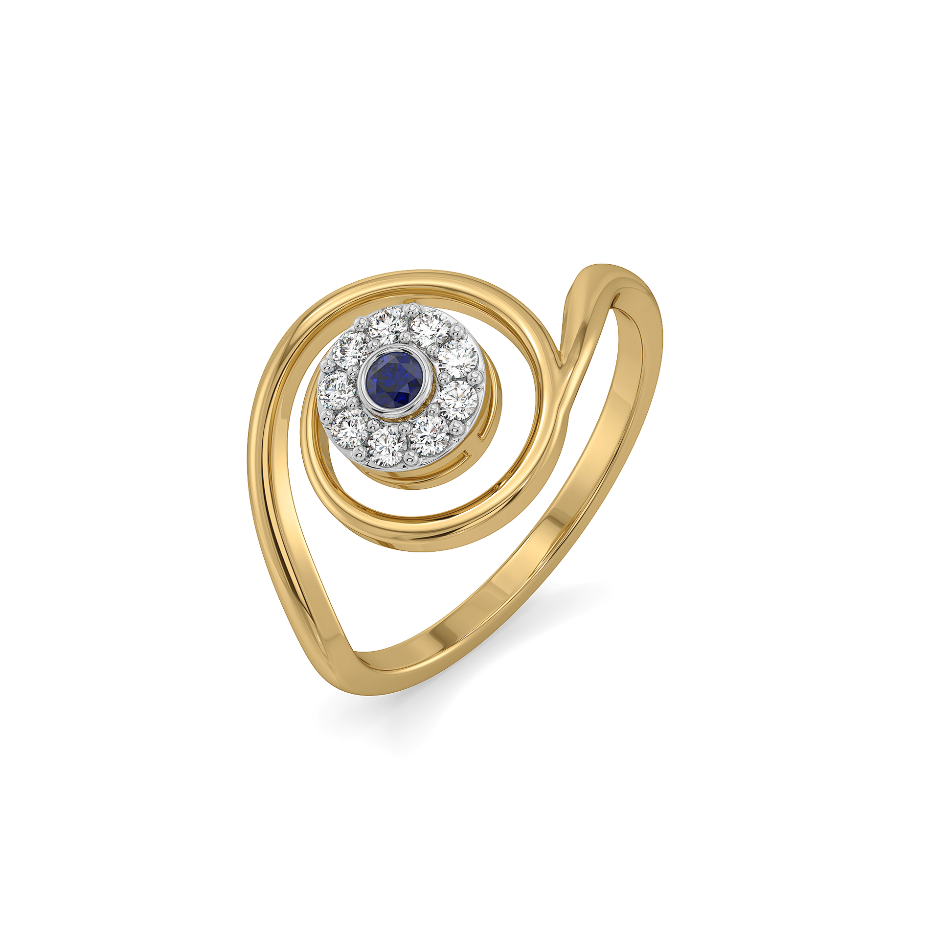 0.13ct Lab Grown Diamond Rings in 18kt Gold Vermeil