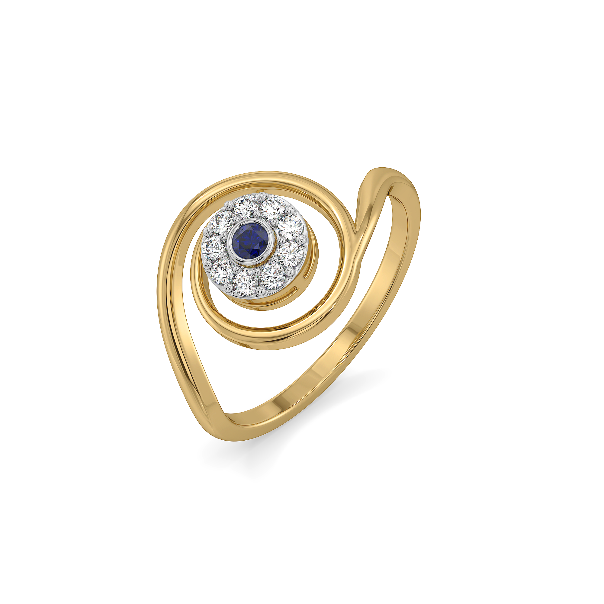 0.13ct Lab Grown Diamond Rings in 18kt Gold Vermeil