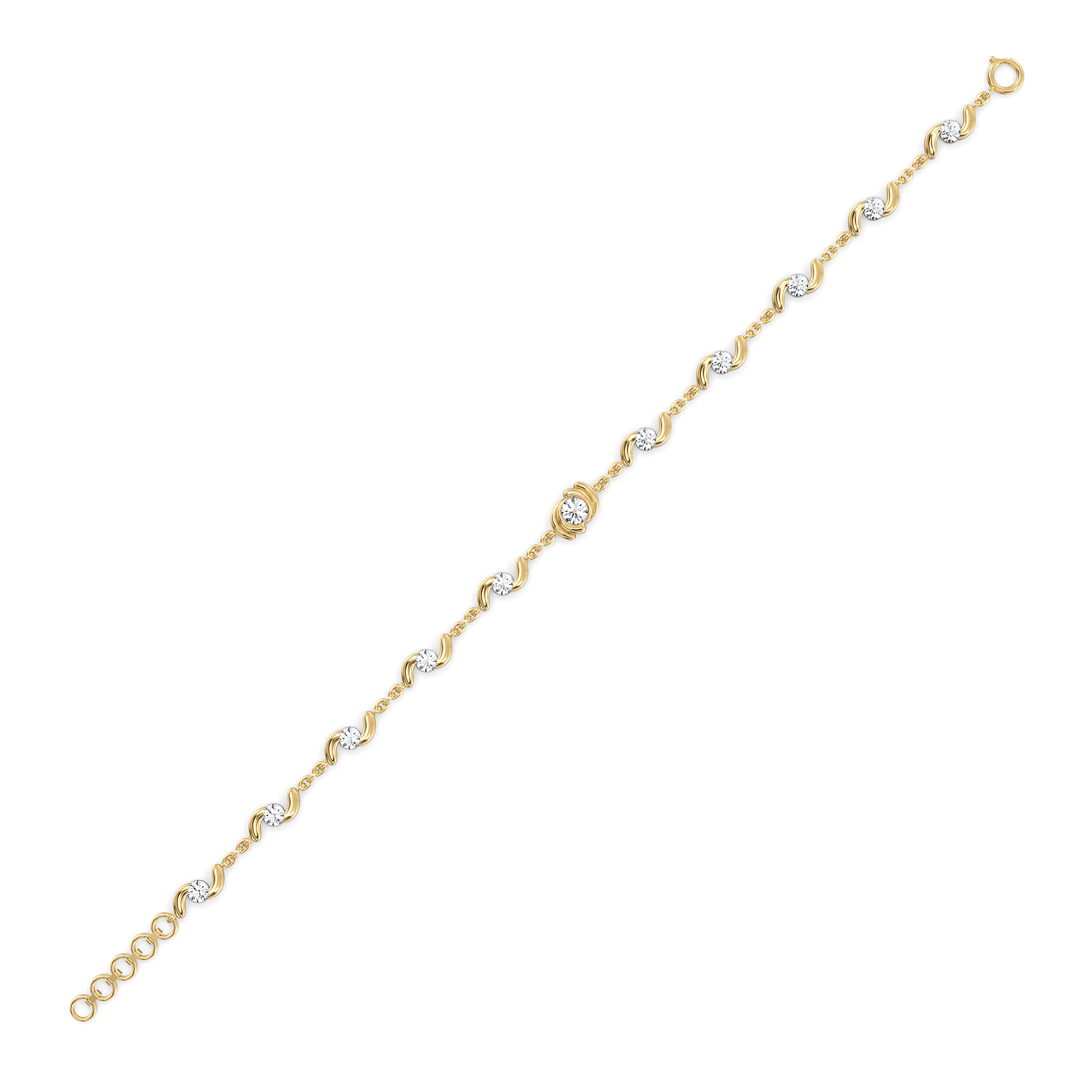 1.23ct Lab Grown Diamond Bracelets in 18kt Gold Vermeil