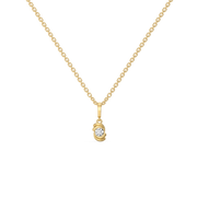 0.19ct Lab Grown Diamond Necklaces in 18kt Gold Vermeil