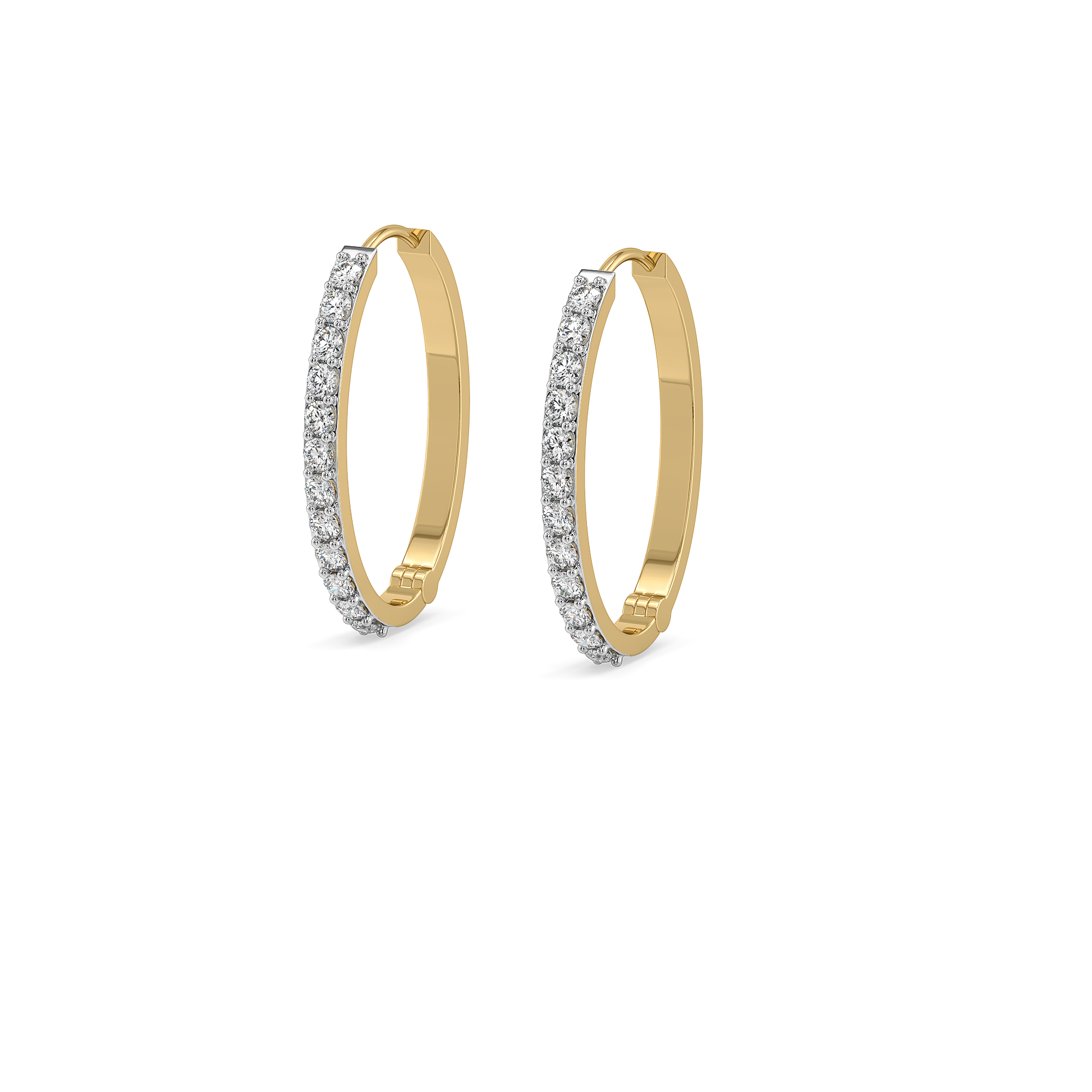 2.72ct Lab Grown Diamond Earrings in 18kt Gold Vermeil