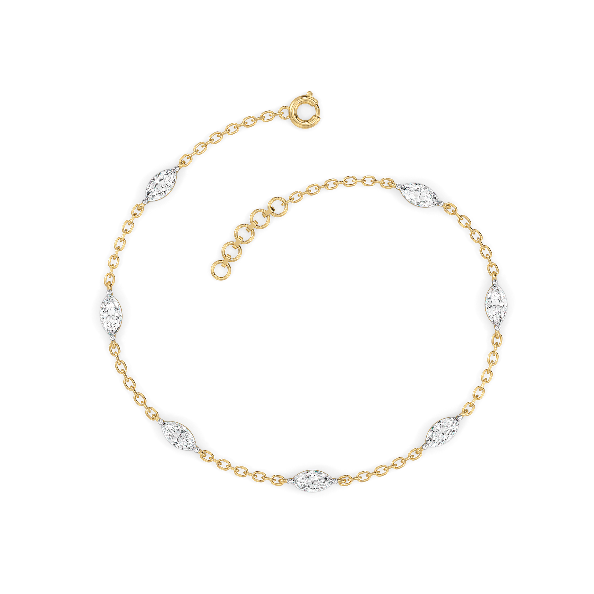 0.2ct Lab Grown Diamond Bracelets in 18kt Gold Vermeil