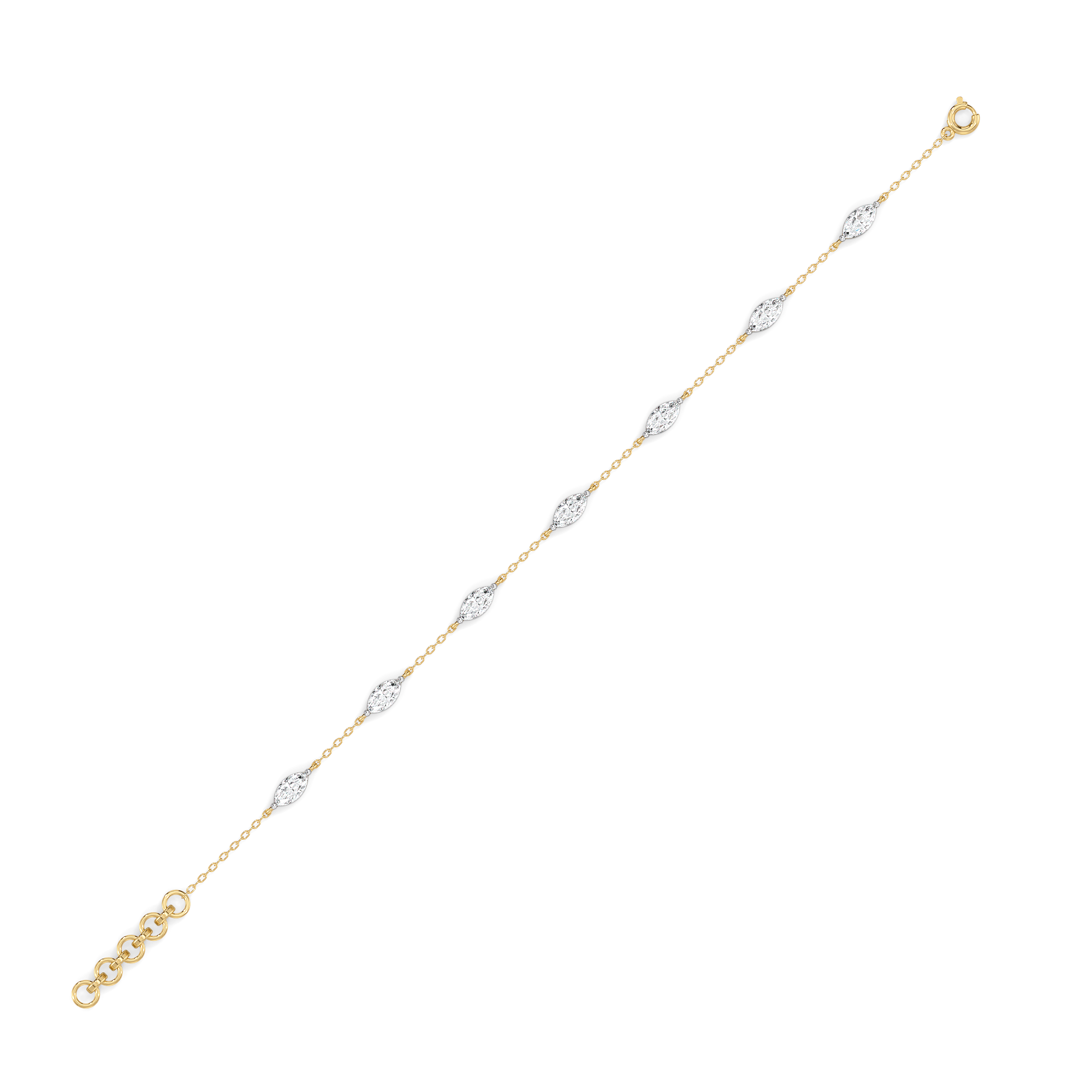 0.2ct Lab Grown Diamond Bracelets in 18kt Gold Vermeil