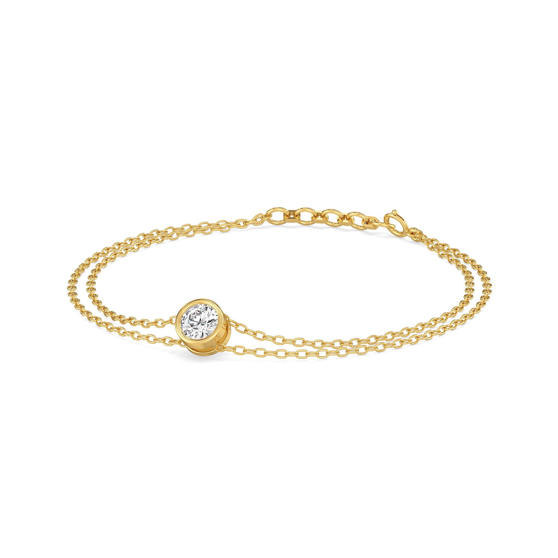 0.54ct Lab Grown Diamond Bracelets in 18kt Gold Vermeil