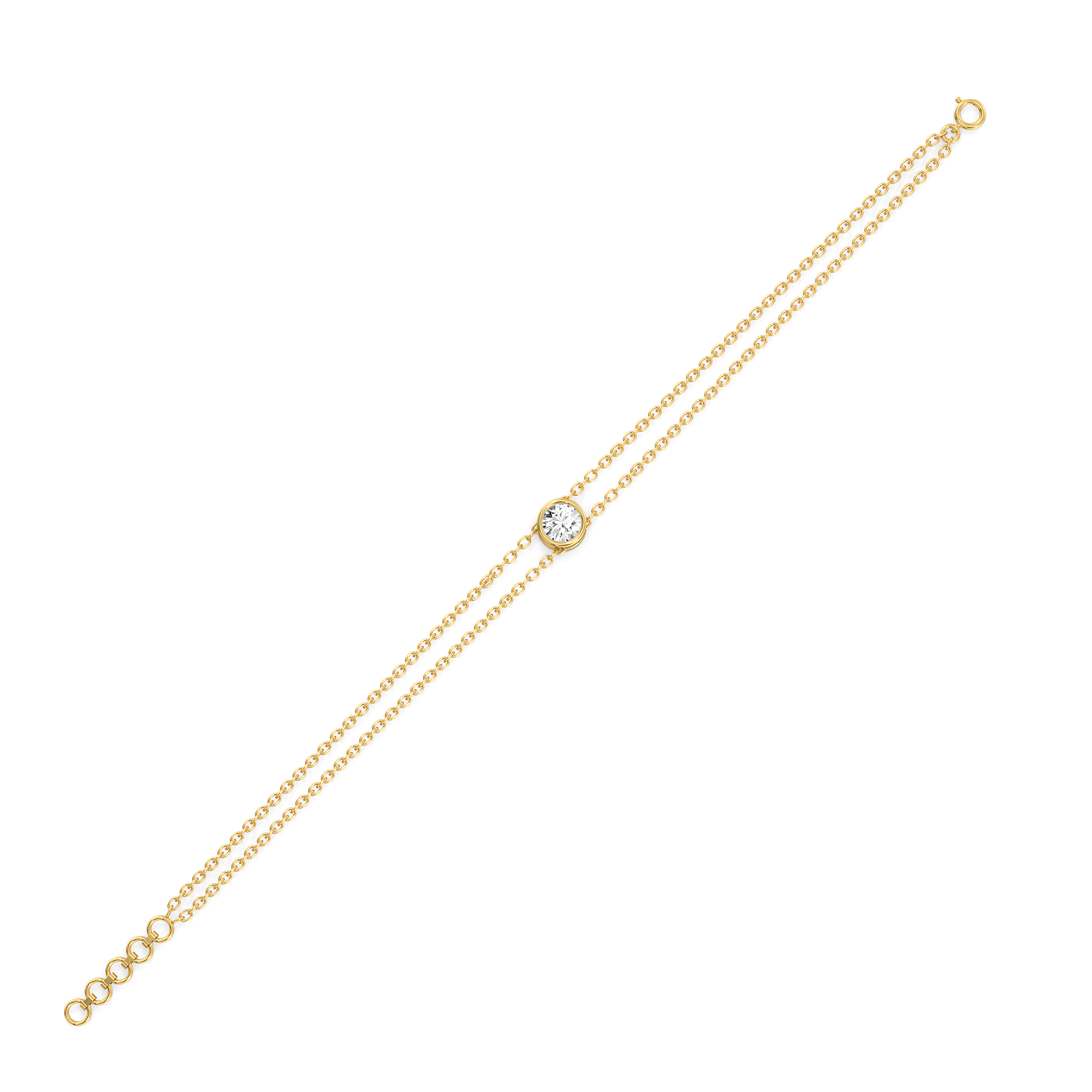 0.54ct Lab Grown Diamond Bracelets in 18kt Gold Vermeil