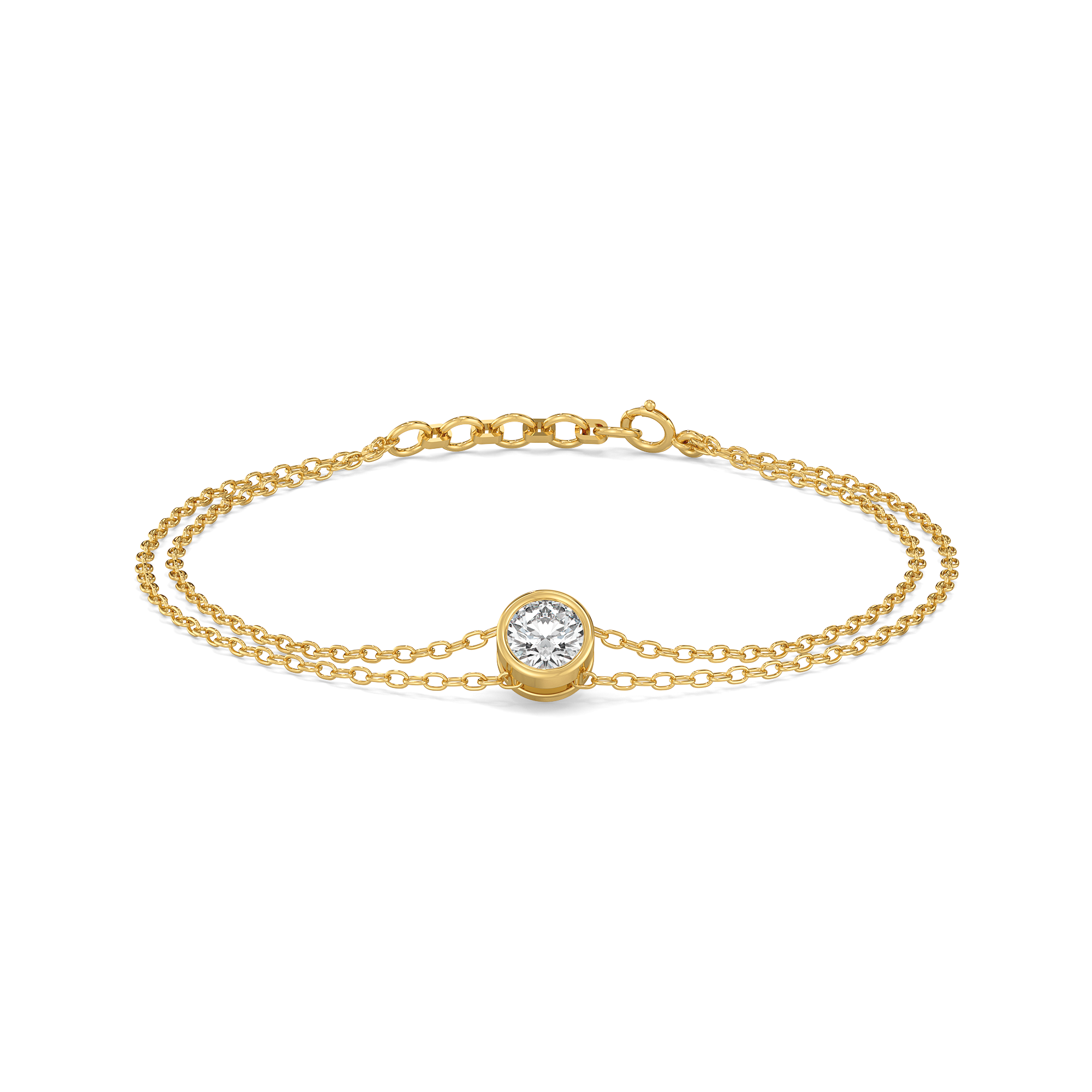 0.54ct Lab Grown Diamond Bracelets in 18kt Gold Vermeil
