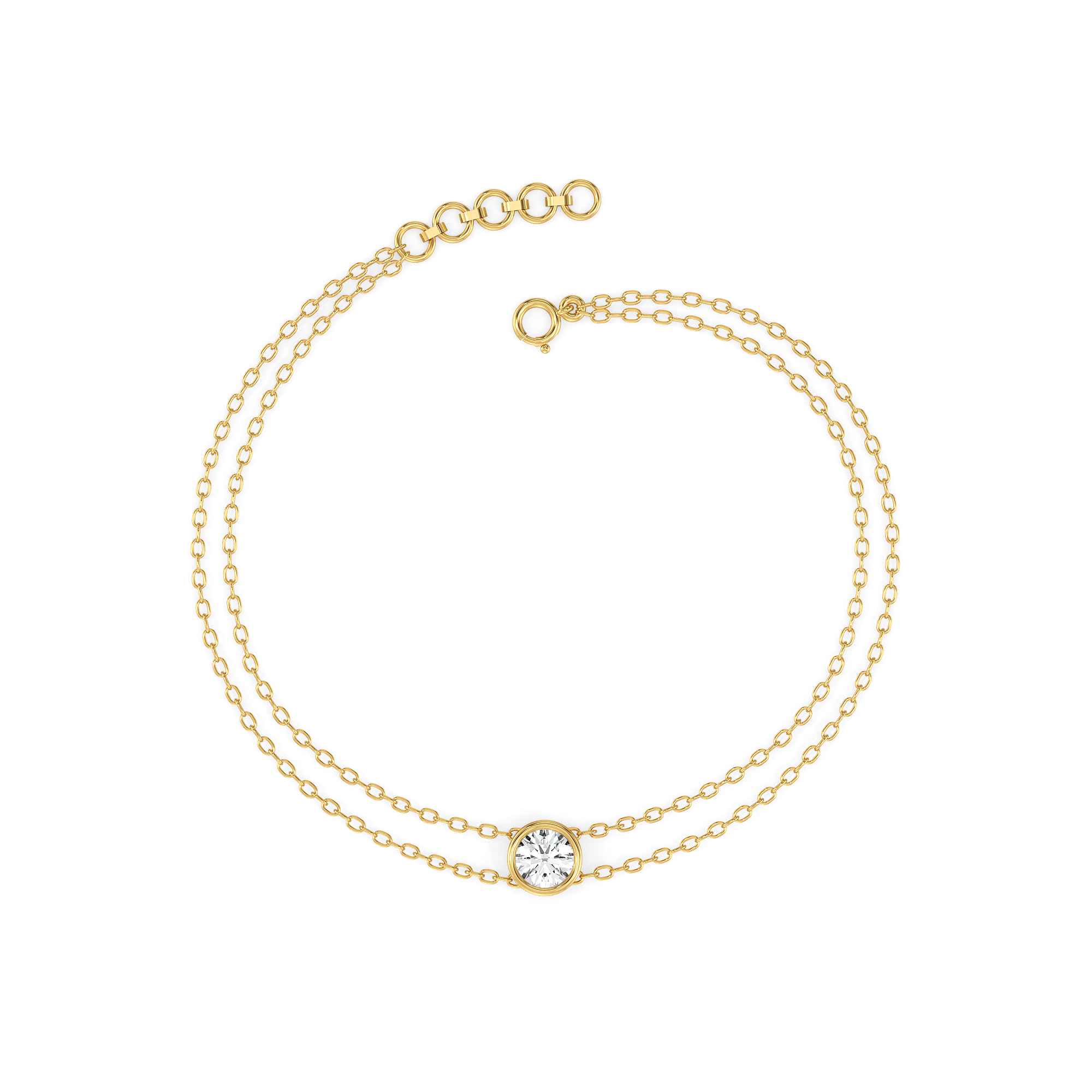 0.54ct Lab Grown Diamond Bracelets in 18kt Gold Vermeil