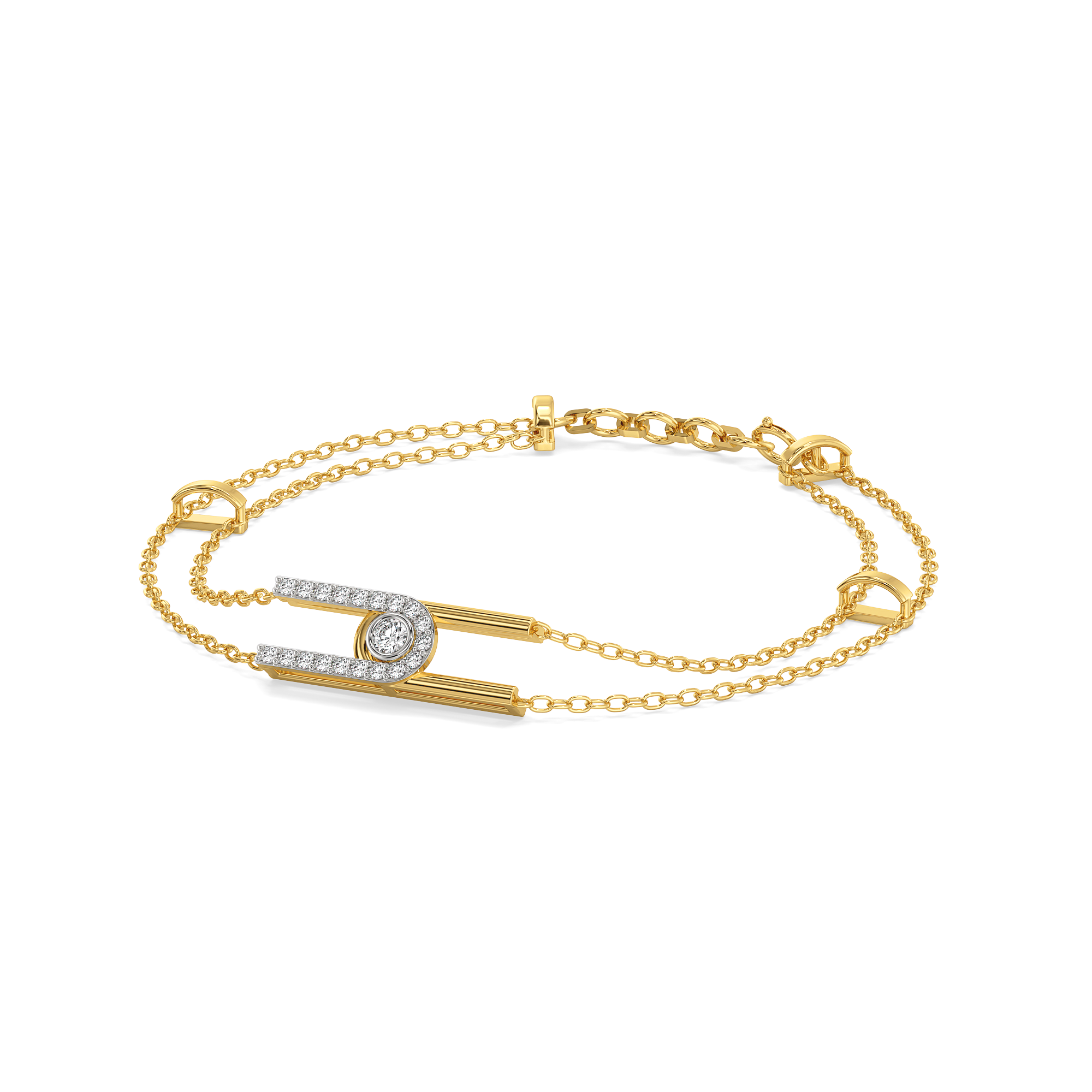 0.27ct Lab Grown Diamond Bracelets in 18kt Gold Vermeil