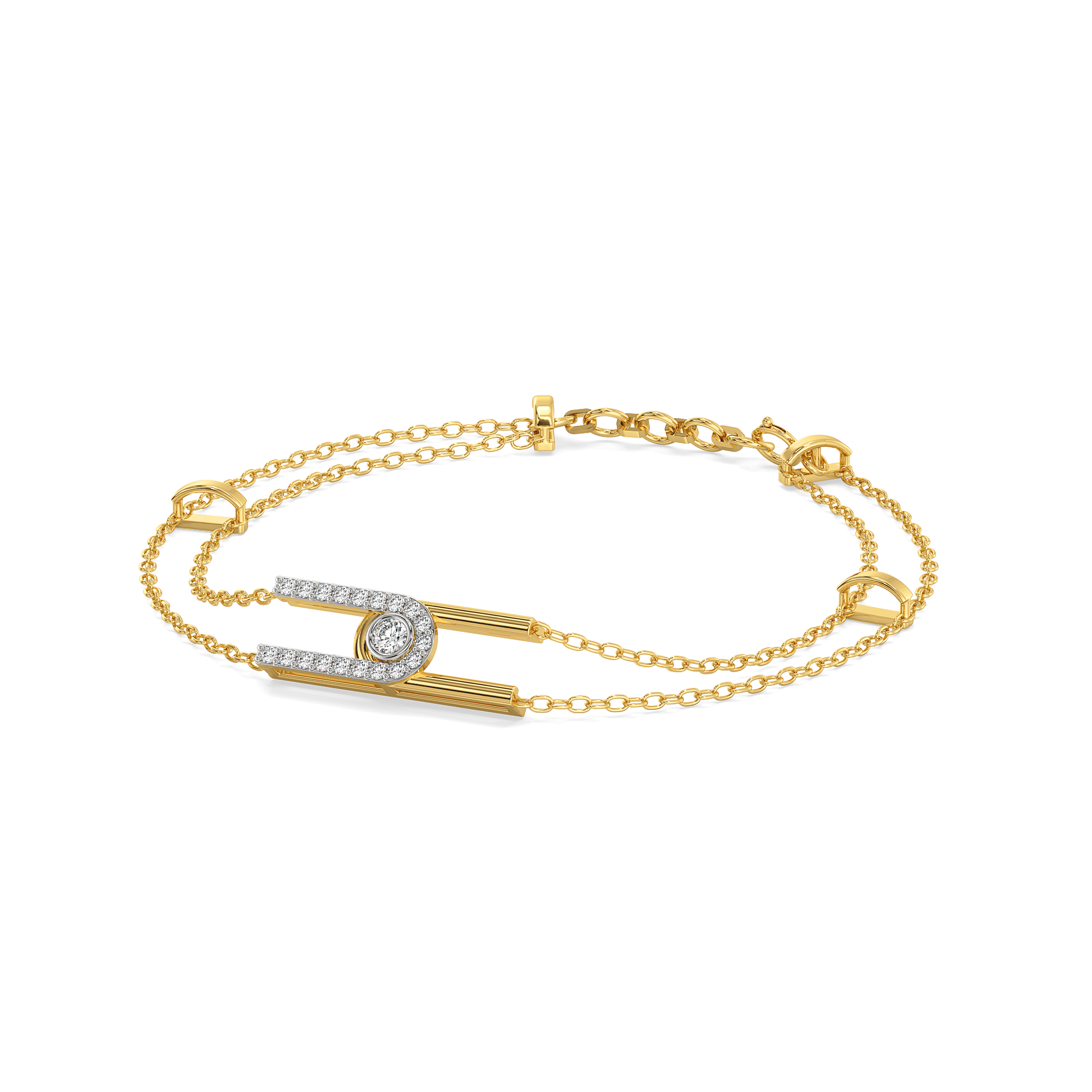 0.27ct Lab Grown Diamond Bracelets in 18kt Gold Vermeil