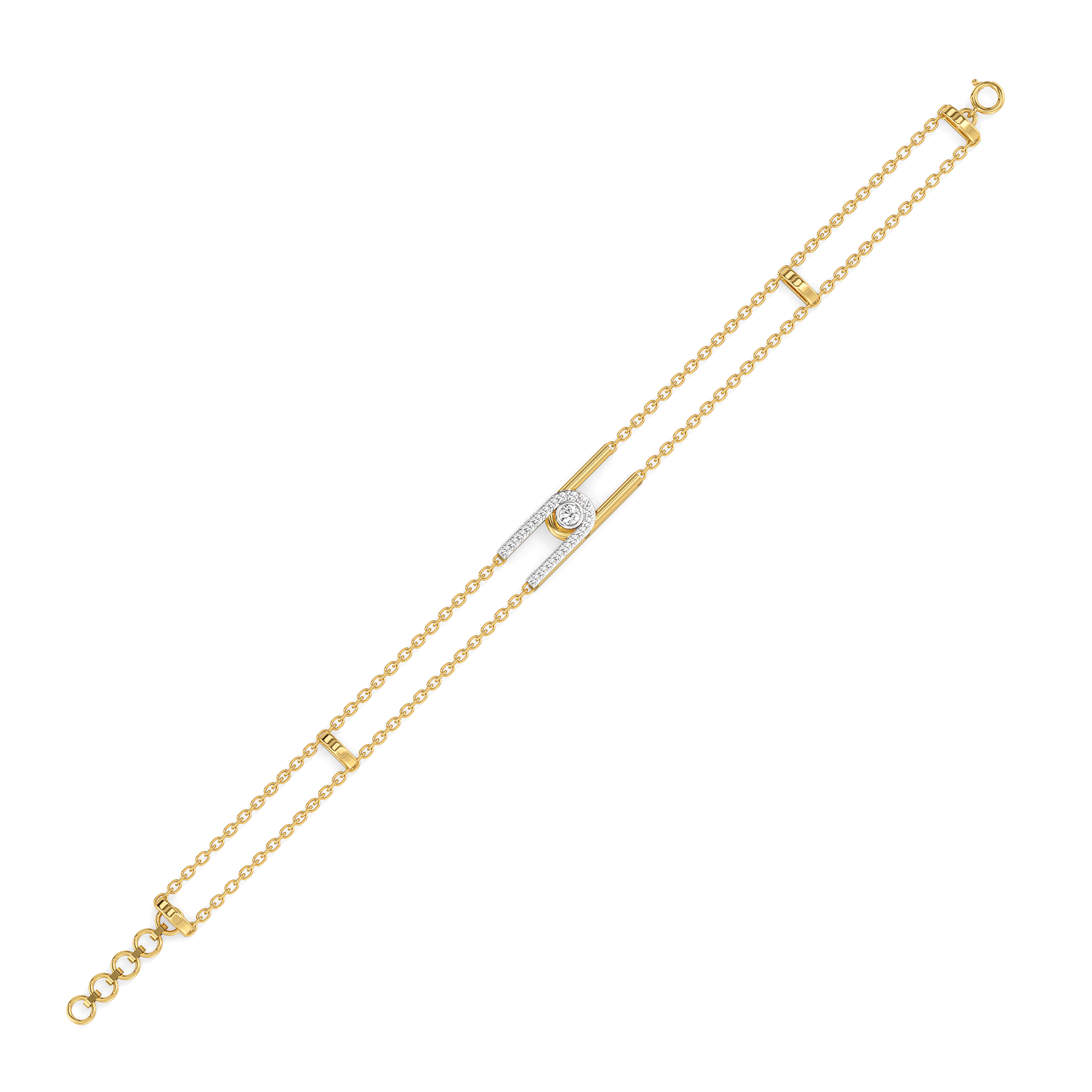 0.27ct Lab Grown Diamond Bracelets in 18kt Gold Vermeil