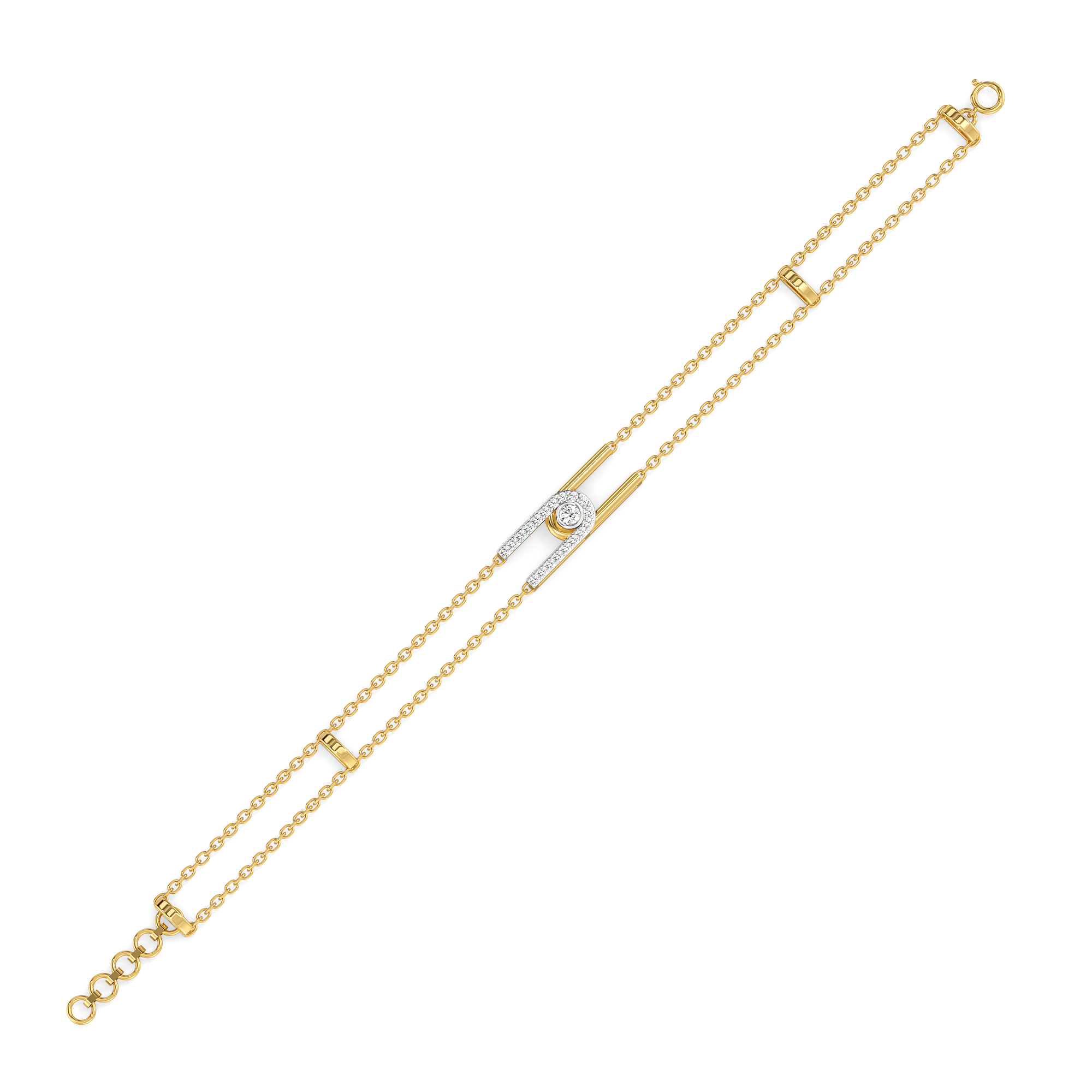 0.27ct Lab Grown Diamond Bracelets in 18kt Gold Vermeil