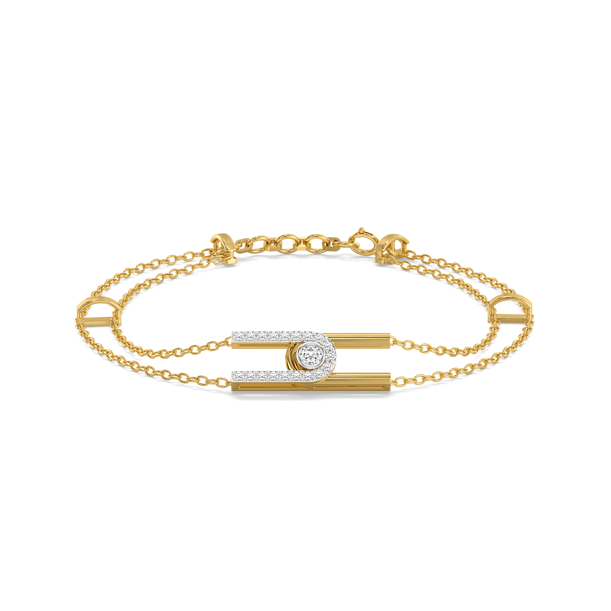 0.27ct Lab Grown Diamond Bracelets in 18kt Gold Vermeil
