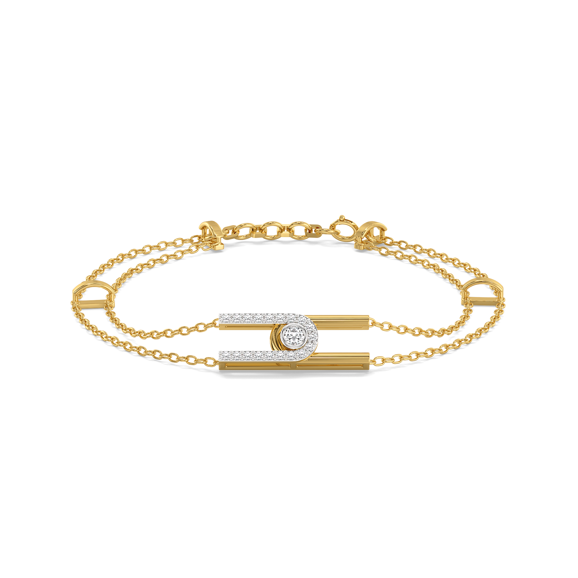 0.27ct Lab Grown Diamond Bracelets in 18kt Gold Vermeil