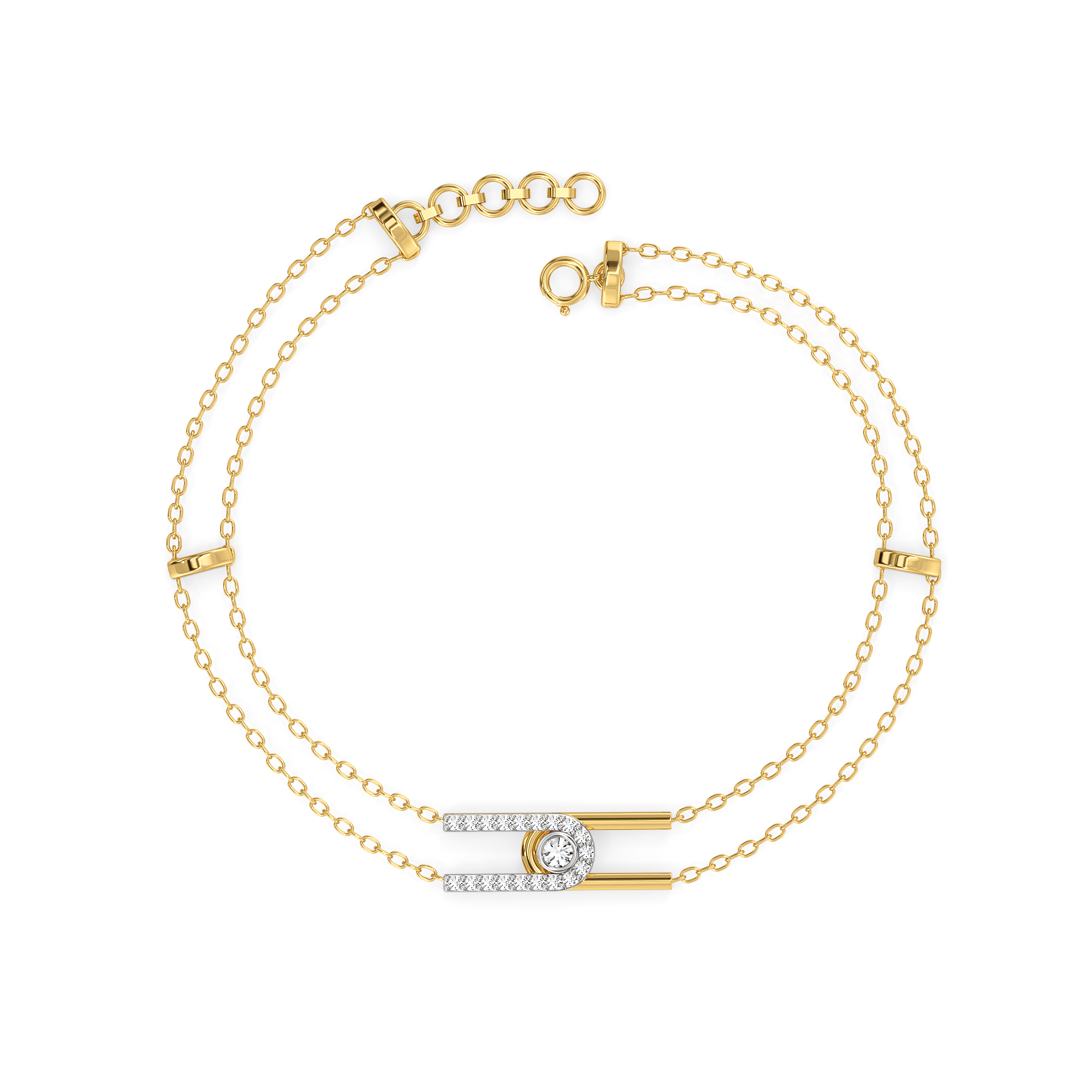0.27ct Lab Grown Diamond Bracelets in 18kt Gold Vermeil
