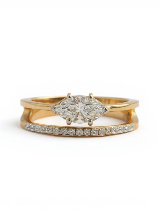 Radiant Charm Lab Diamond Ring