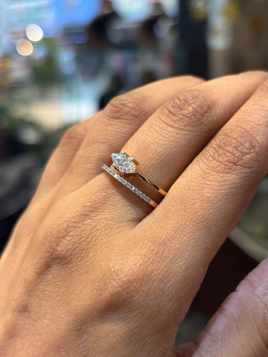 Radiant Charm Lab Diamond Ring