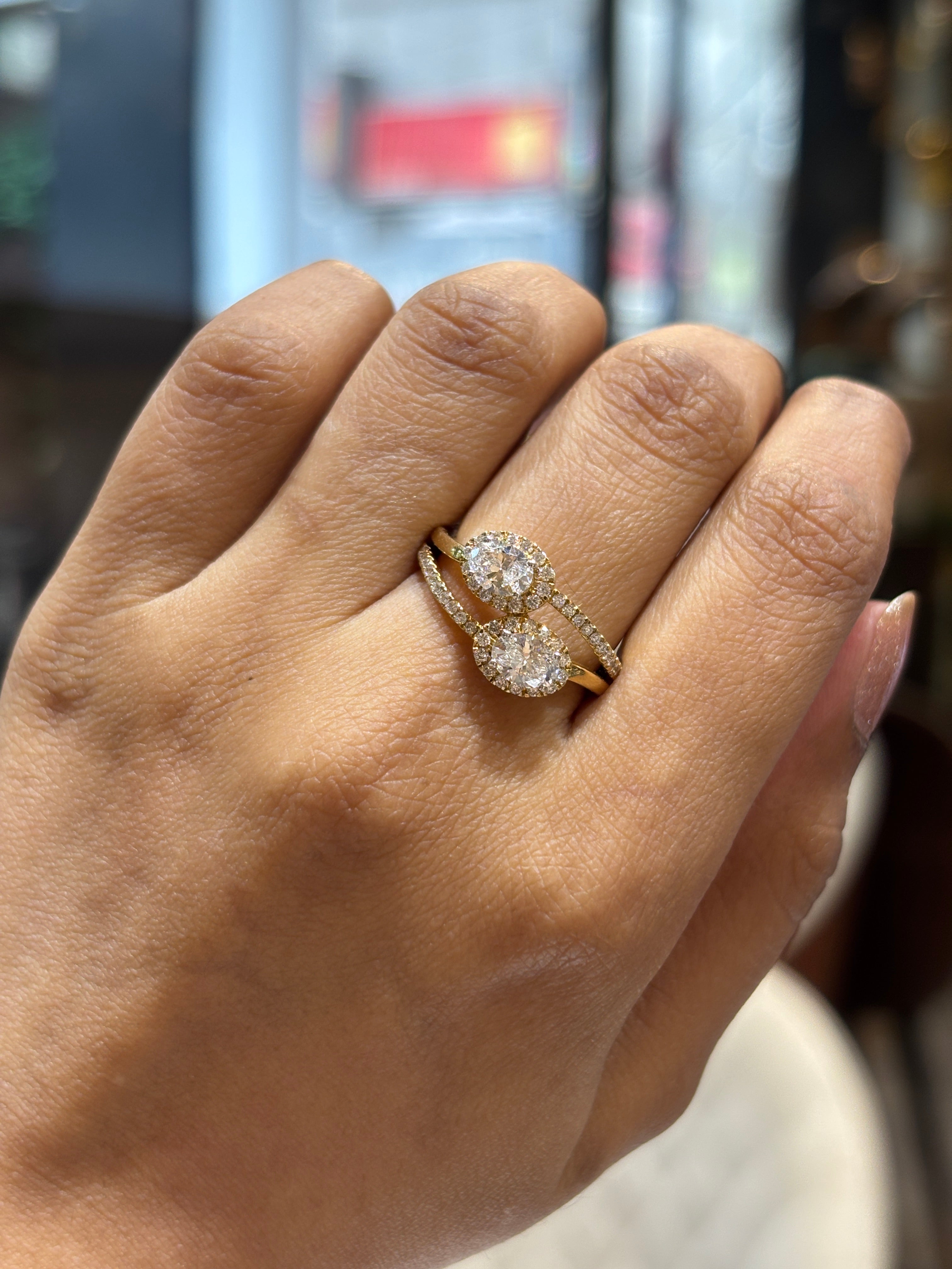 Aurora Horizon Lab Diamond Ring