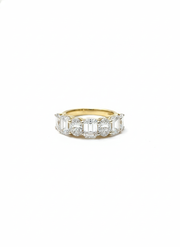 Calora Zenith Oval Lab Diamond Eternity Ring in 18K Yellow Gold by Fiona Diamonds
