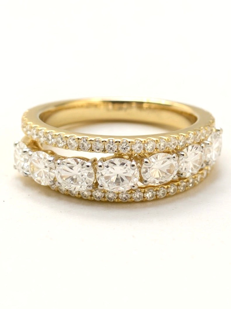 Golden Silence Lab Diamond Ring - Fiona Diamonds - Fiona Diamonds