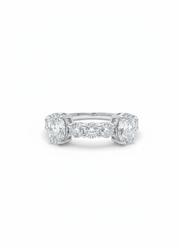 Qoryx Core Oval Lab Diamond Designer Ring in 18K White Gold by Fiona Diamonds