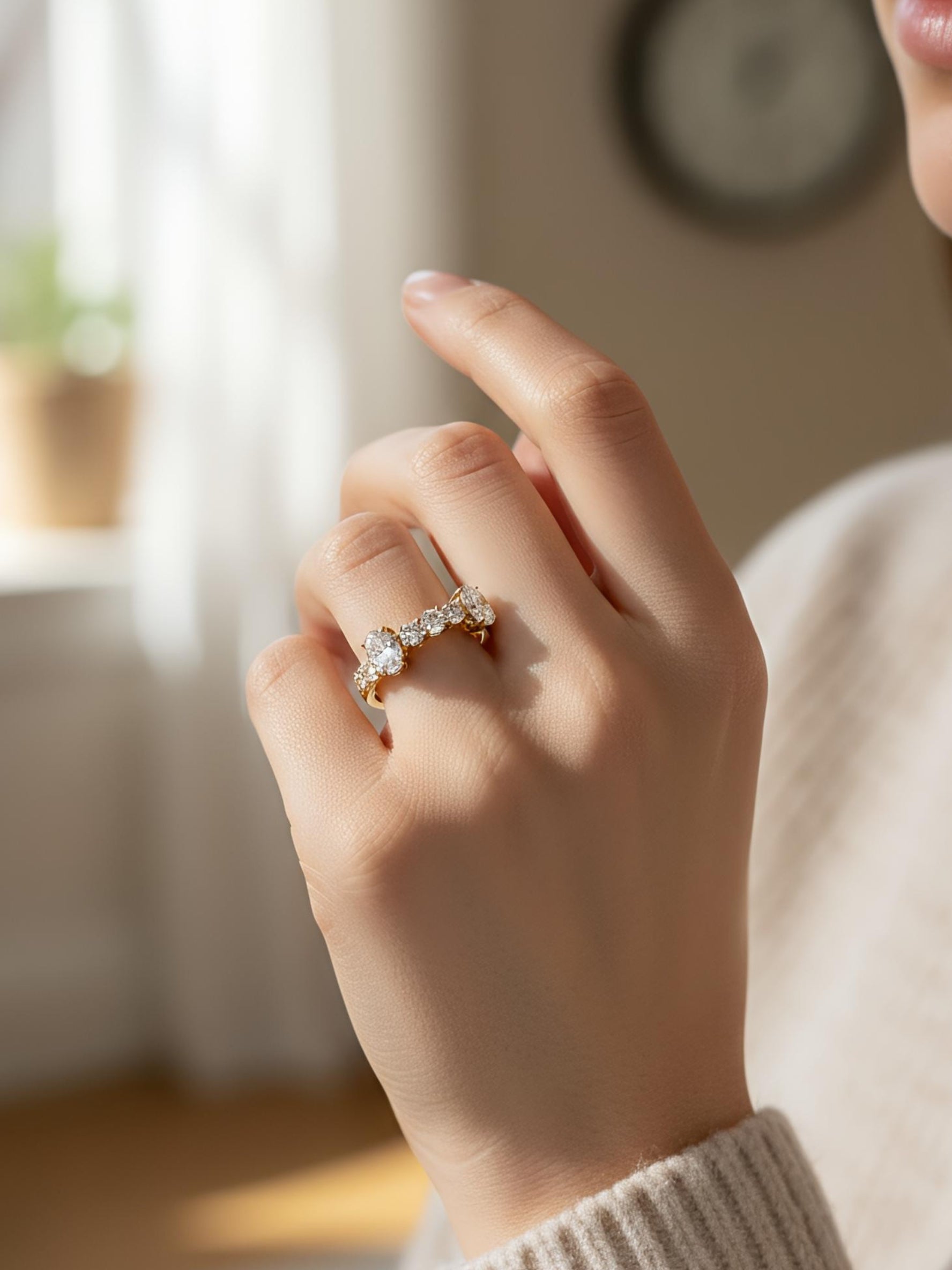 Avynexia Band Lab Diamond Ring